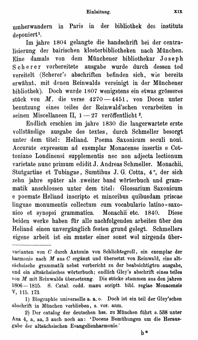 HELIAND herausgegeben von Eduard Sievers (1878) p.  xix.