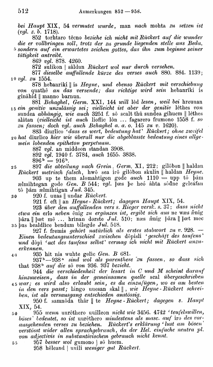 HELIAND herausgegeben von Eduard Sievers (1878) p.  512.