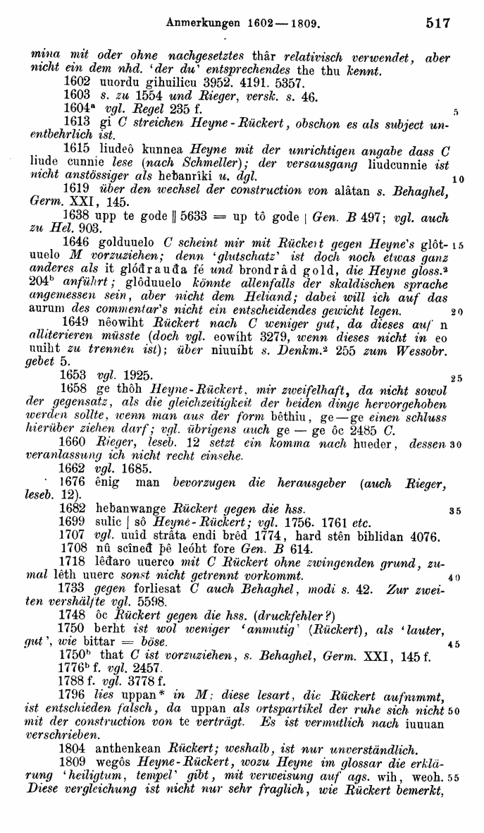 HELIAND herausgegeben von Eduard Sievers (1878) p.  517.