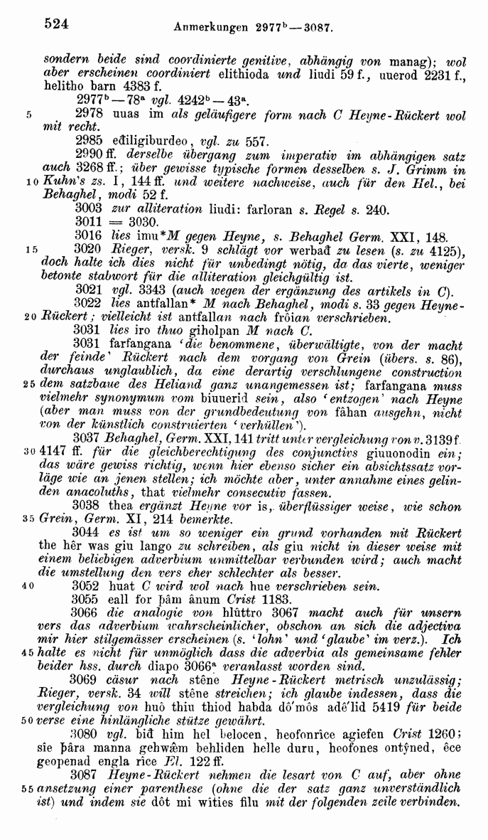 HELIAND herausgegeben von Eduard Sievers (1878) p.  524.