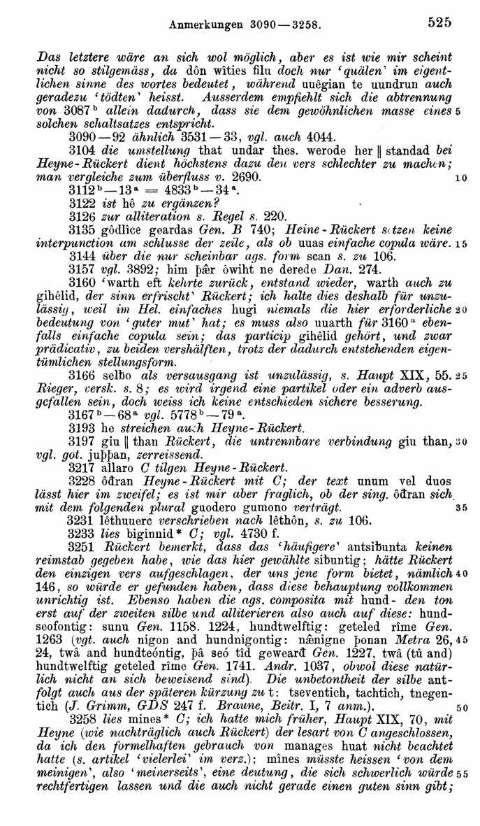 HELIAND herausgegeben von Eduard Sievers (1878) p.  525.