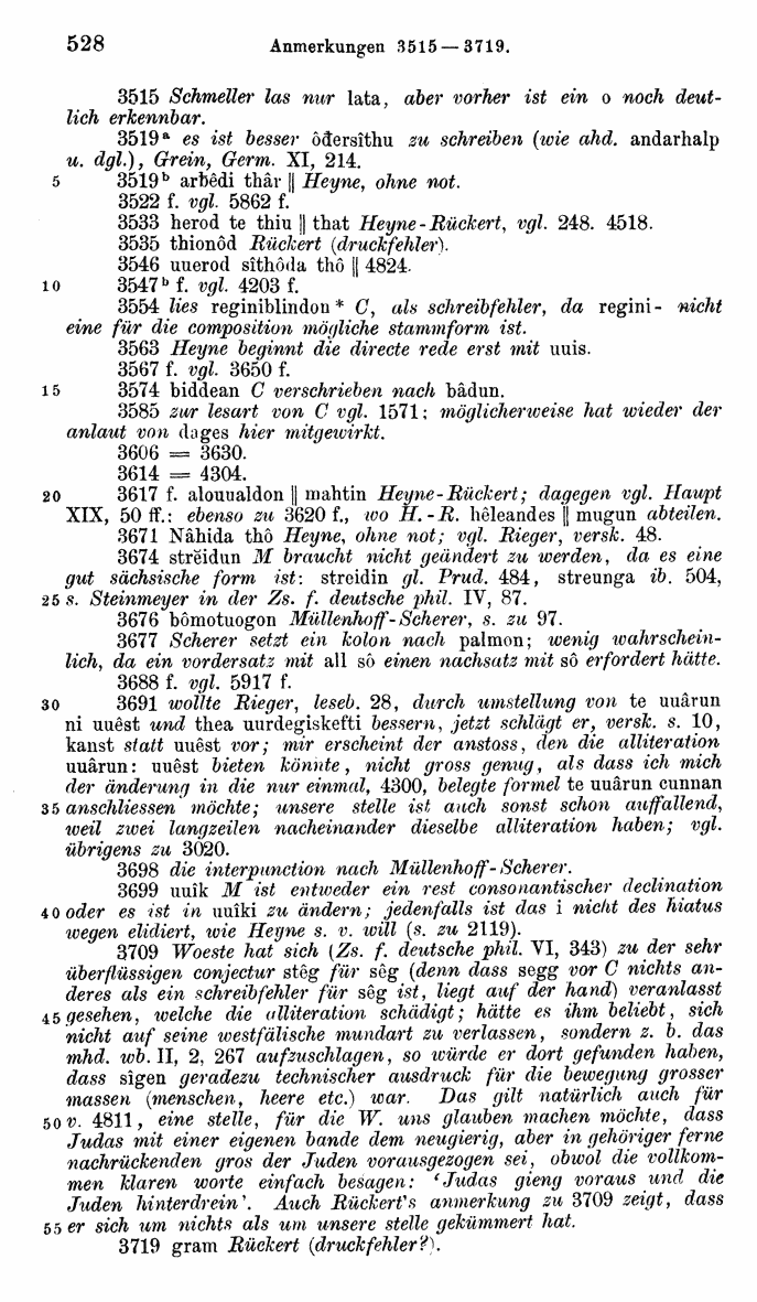 HELIAND herausgegeben von Eduard Sievers (1878) p.  528.