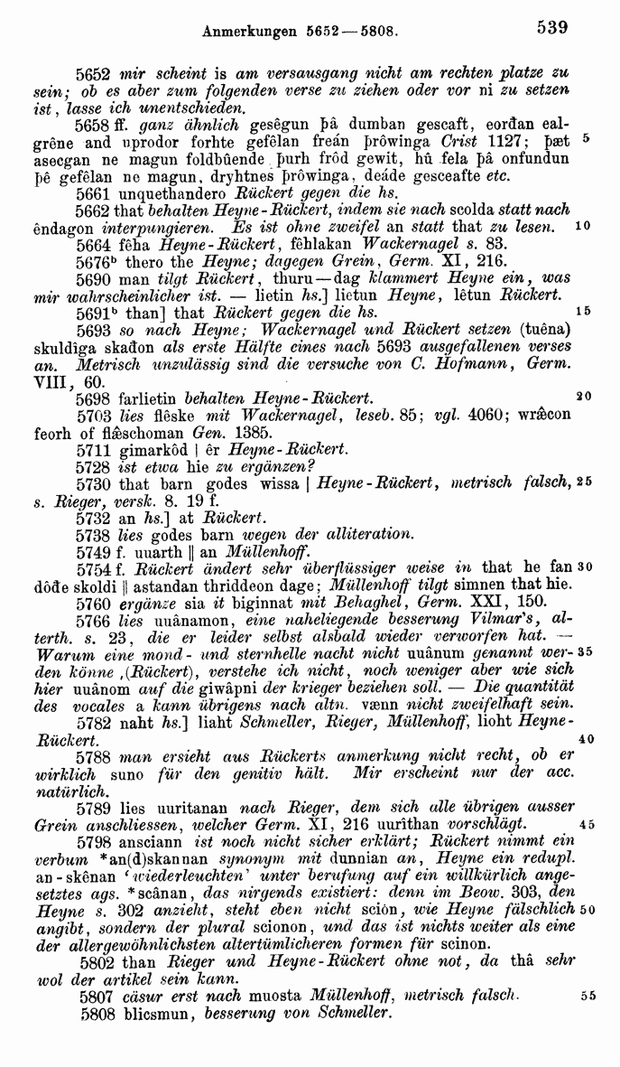 HELIAND herausgegeben von Eduard Sievers (1878) p.  539.