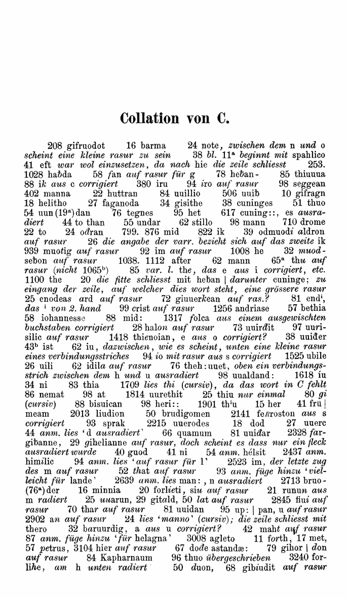 HELIAND herausgegeben von Eduard Sievers (1878) p.  541.