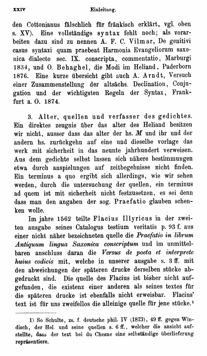 HELIAND herausgegeben von Eduard Sievers (1878) p.  xxiv.