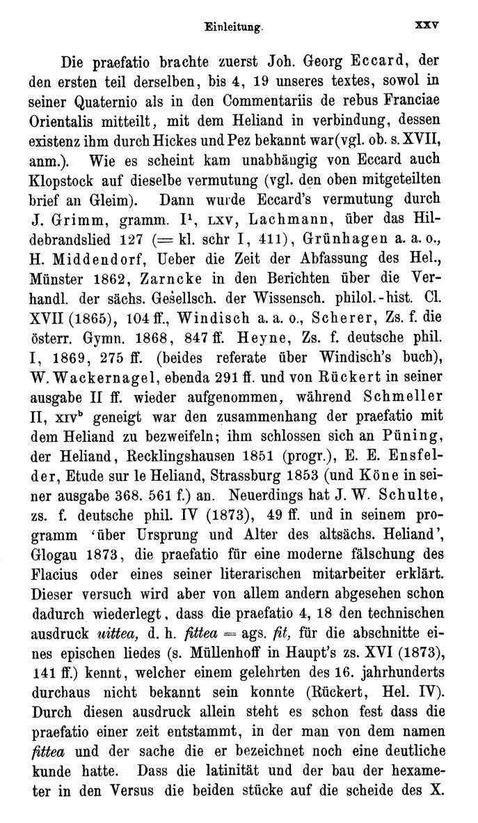 HELIAND herausgegeben von Eduard Sievers (1878) p.  xxv.
