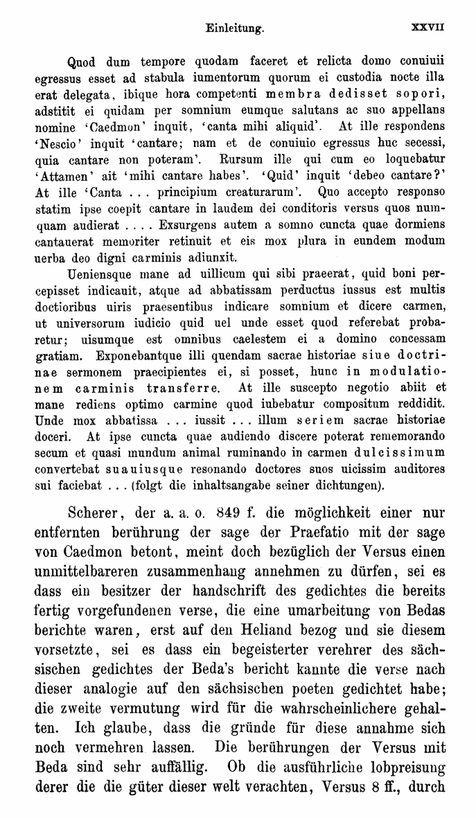 HELIAND herausgegeben von Eduard Sievers (1878) p.  xxvii.