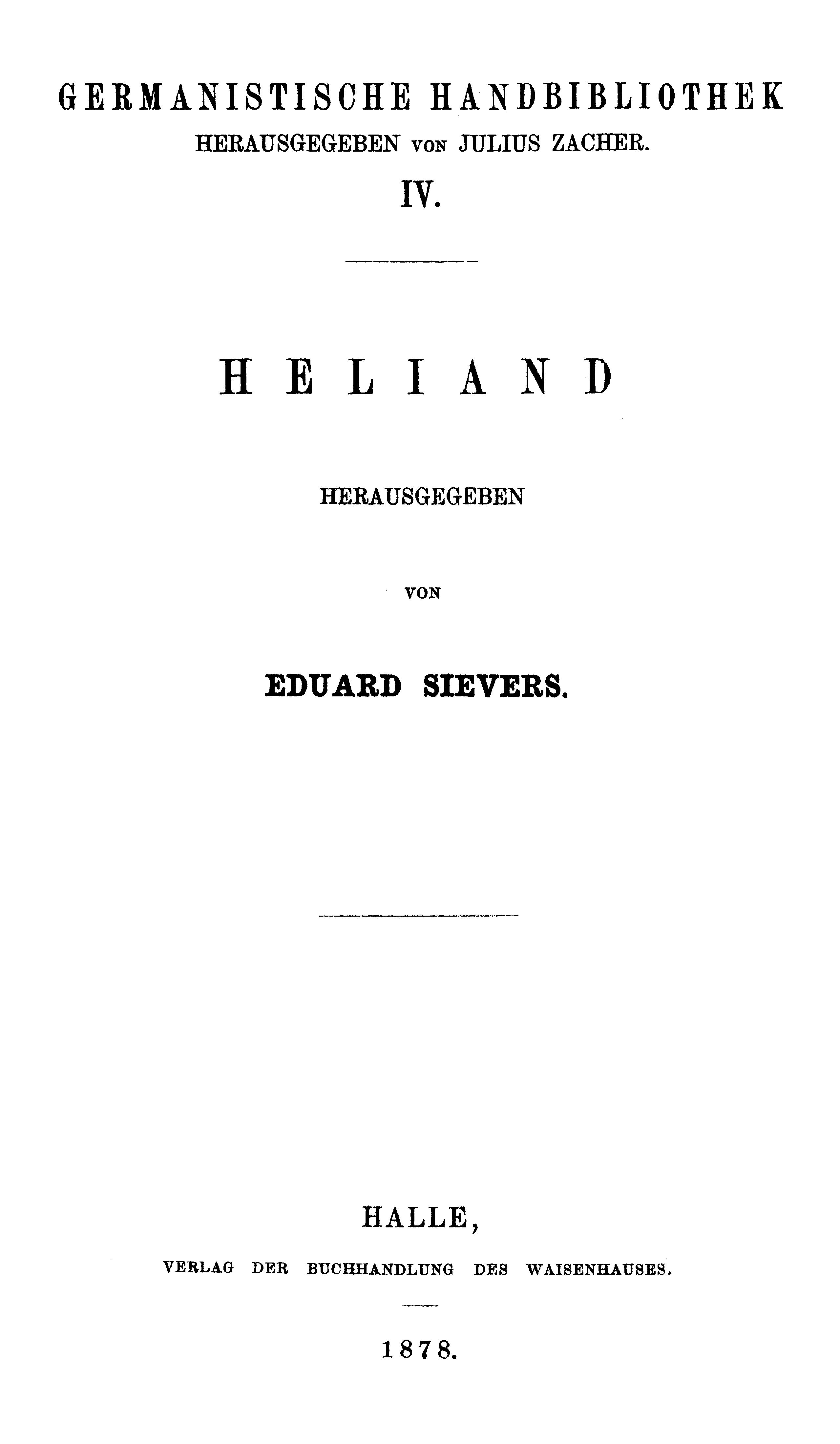 facsimile image (Sievers 1878, p. ii)