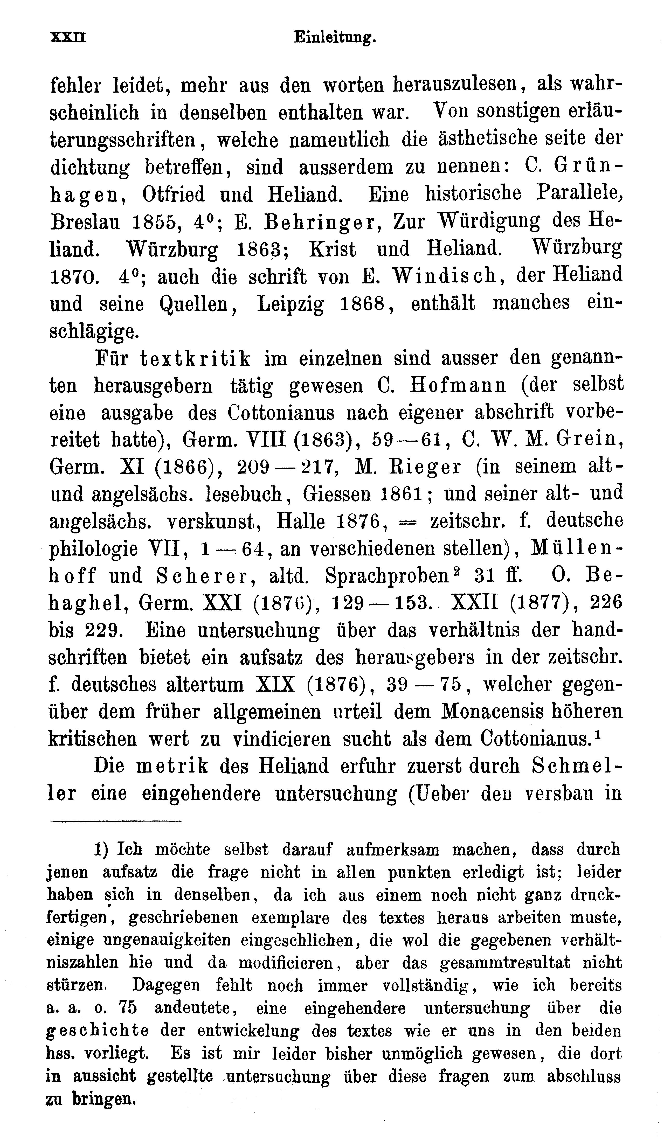 facsimile image (Sievers 1878, p. xxii)