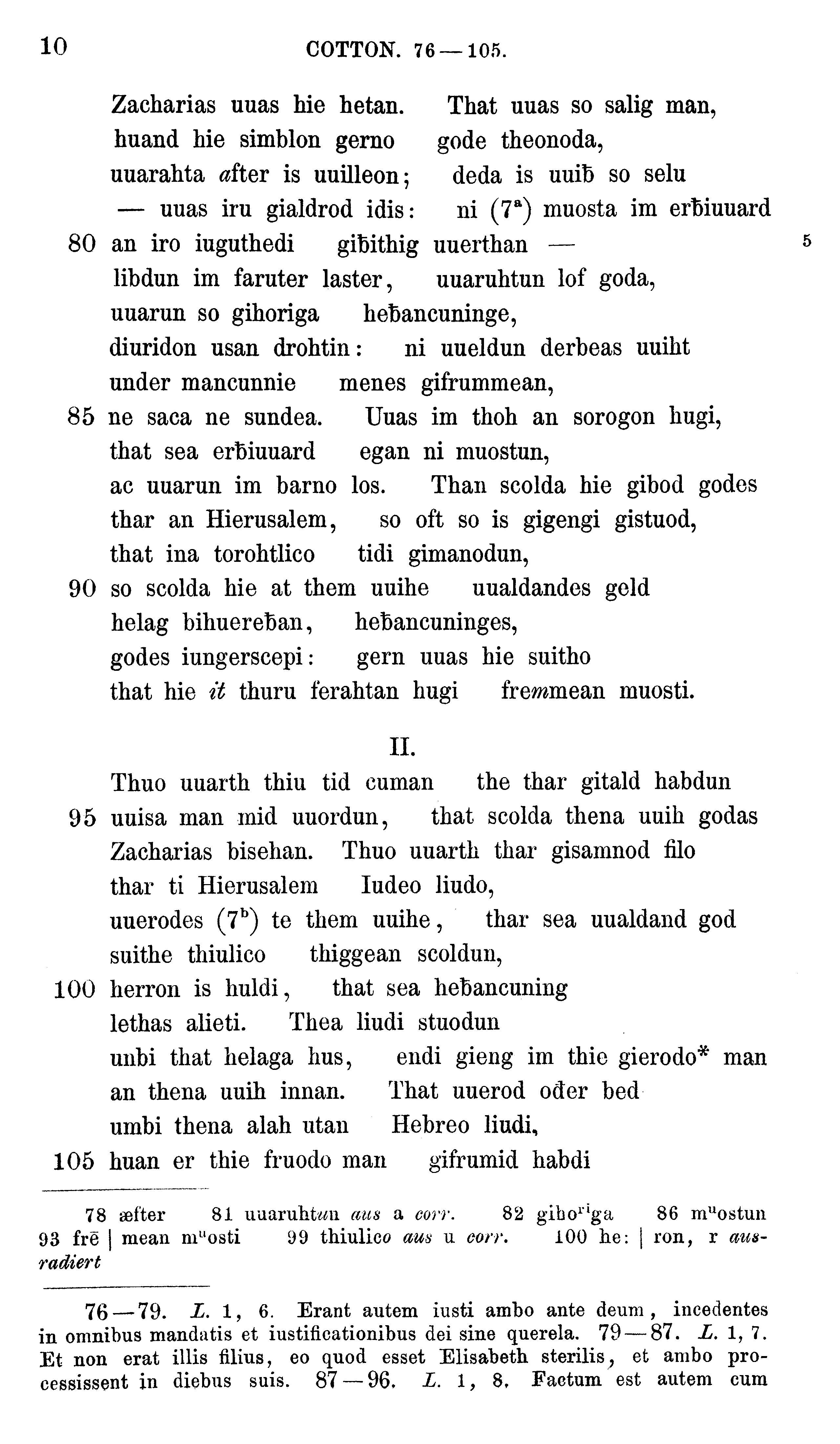 facsimile image (Sievers 1878, p. 10)