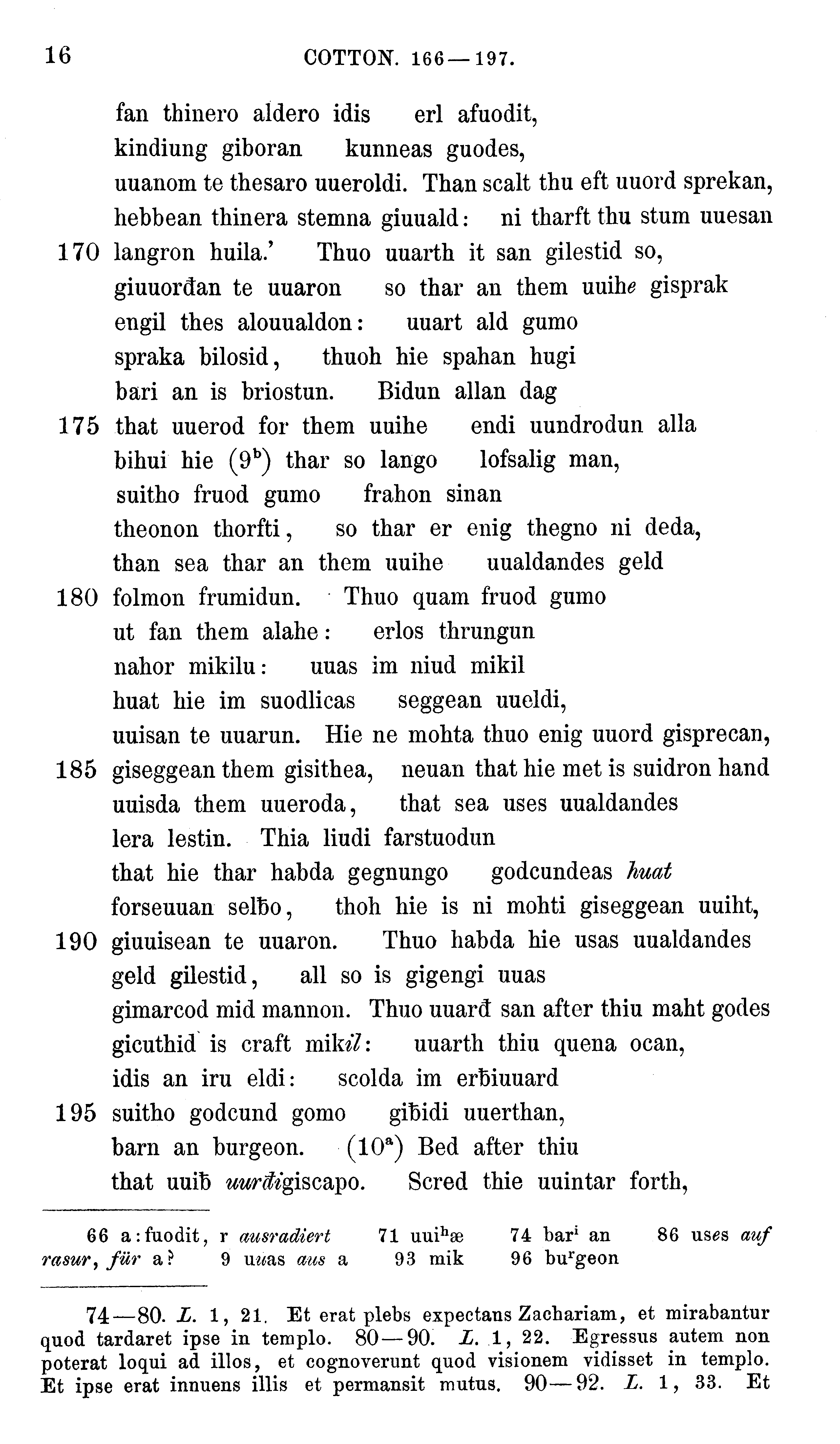 facsimile image (Sievers 1878, p. 16)