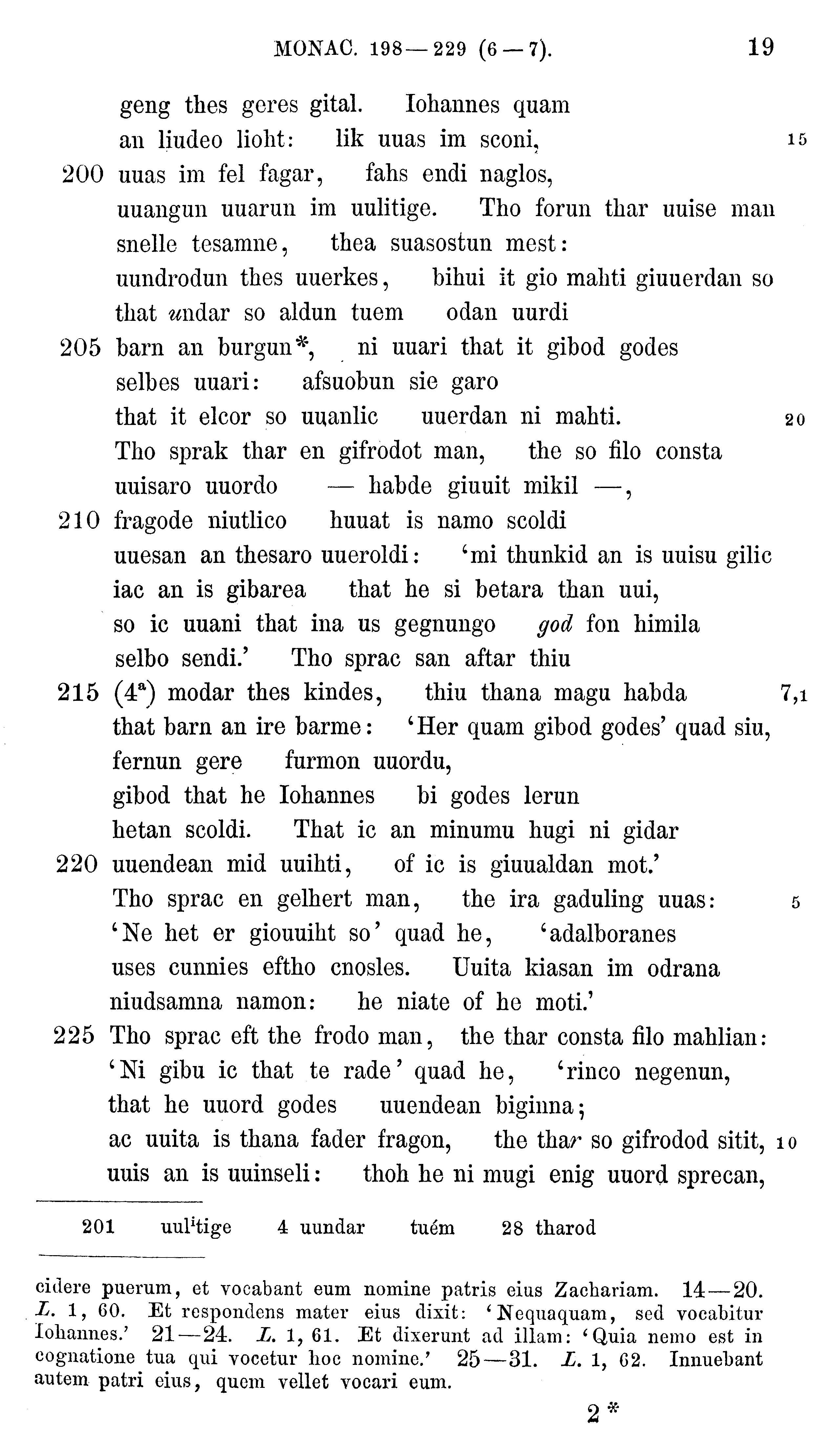 facsimile image (Sievers 1878, p. 19)