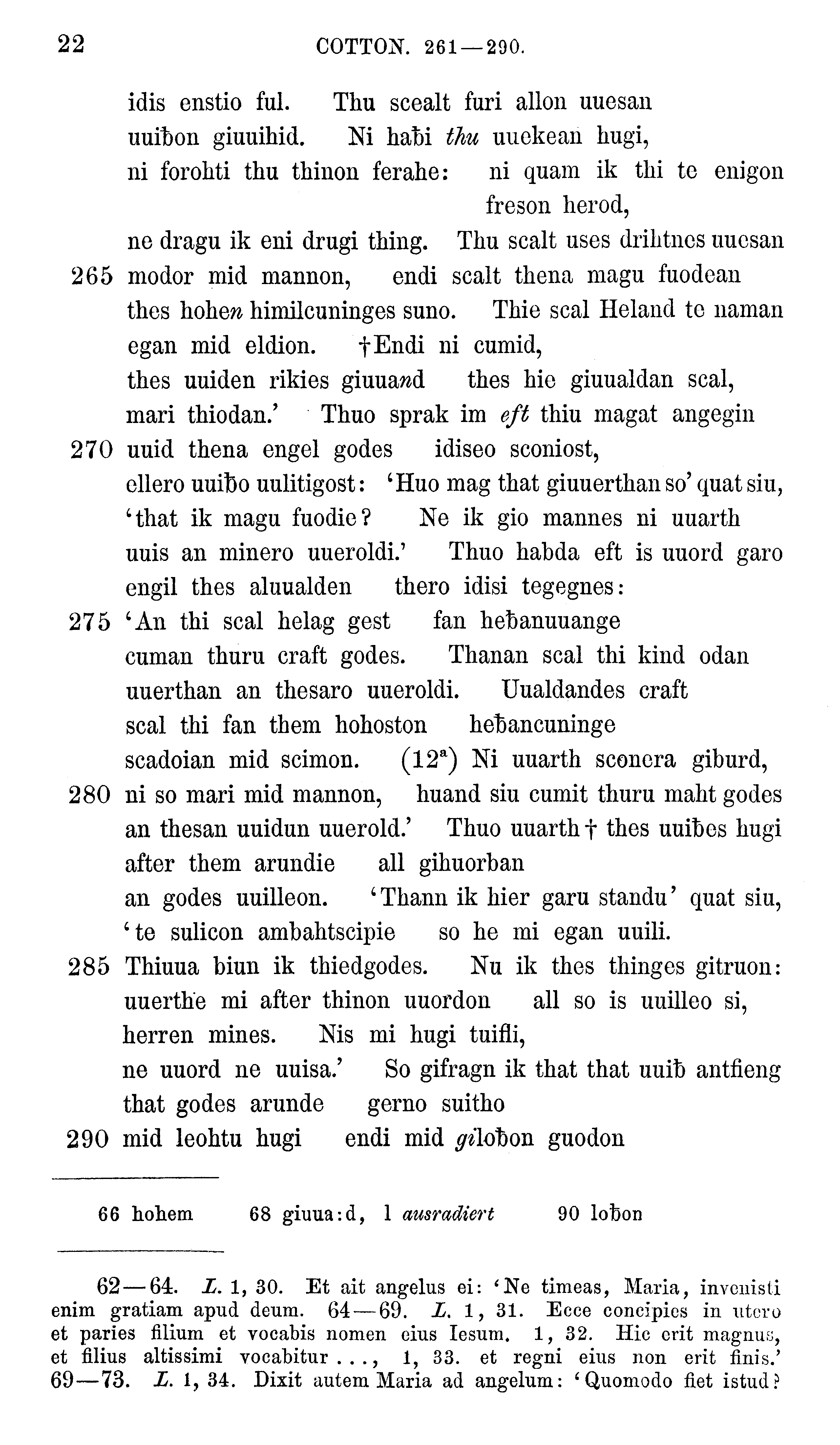 facsimile image (Sievers 1878, p. 22)