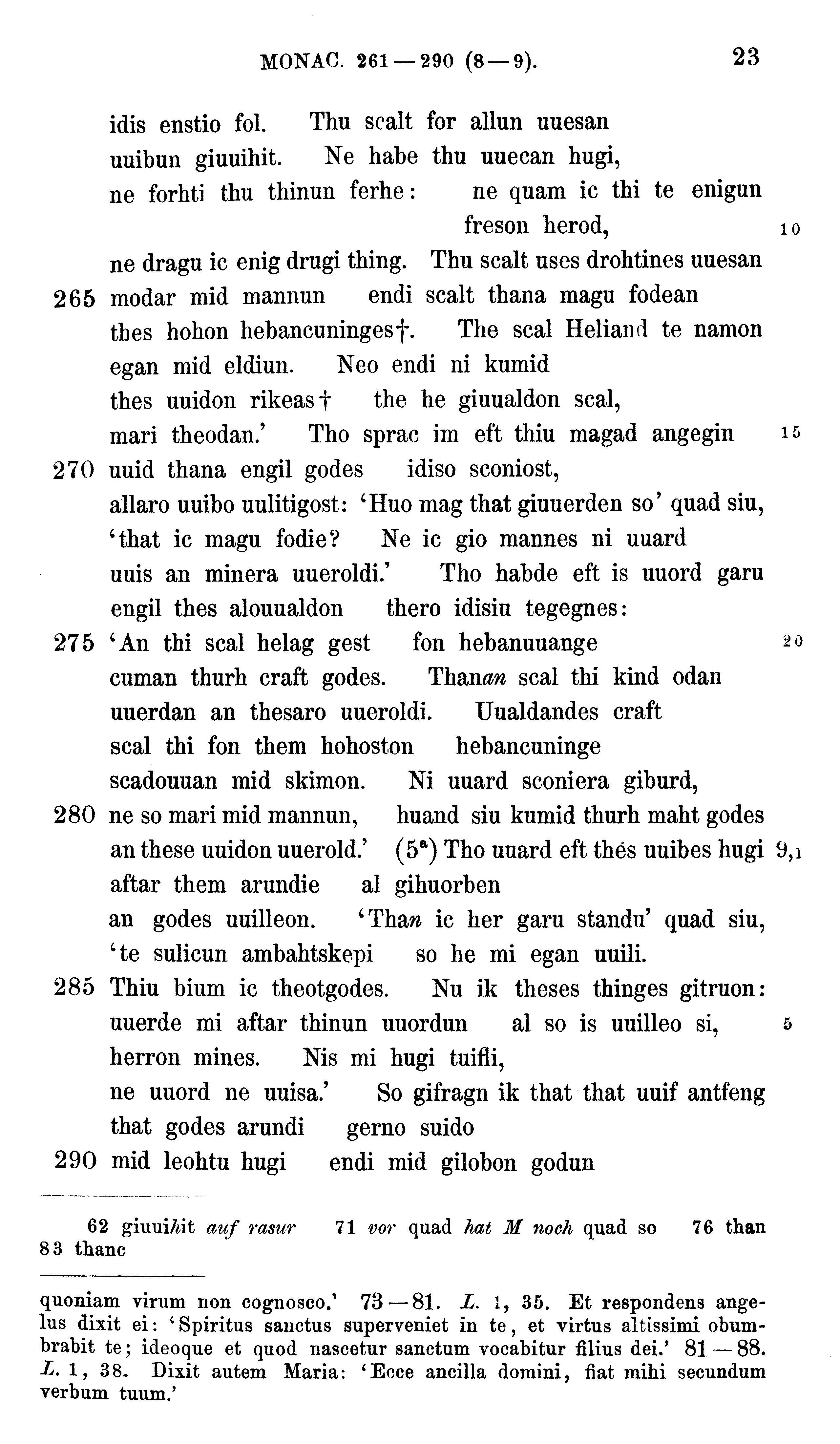 facsimile image (Sievers 1878, p. 23)