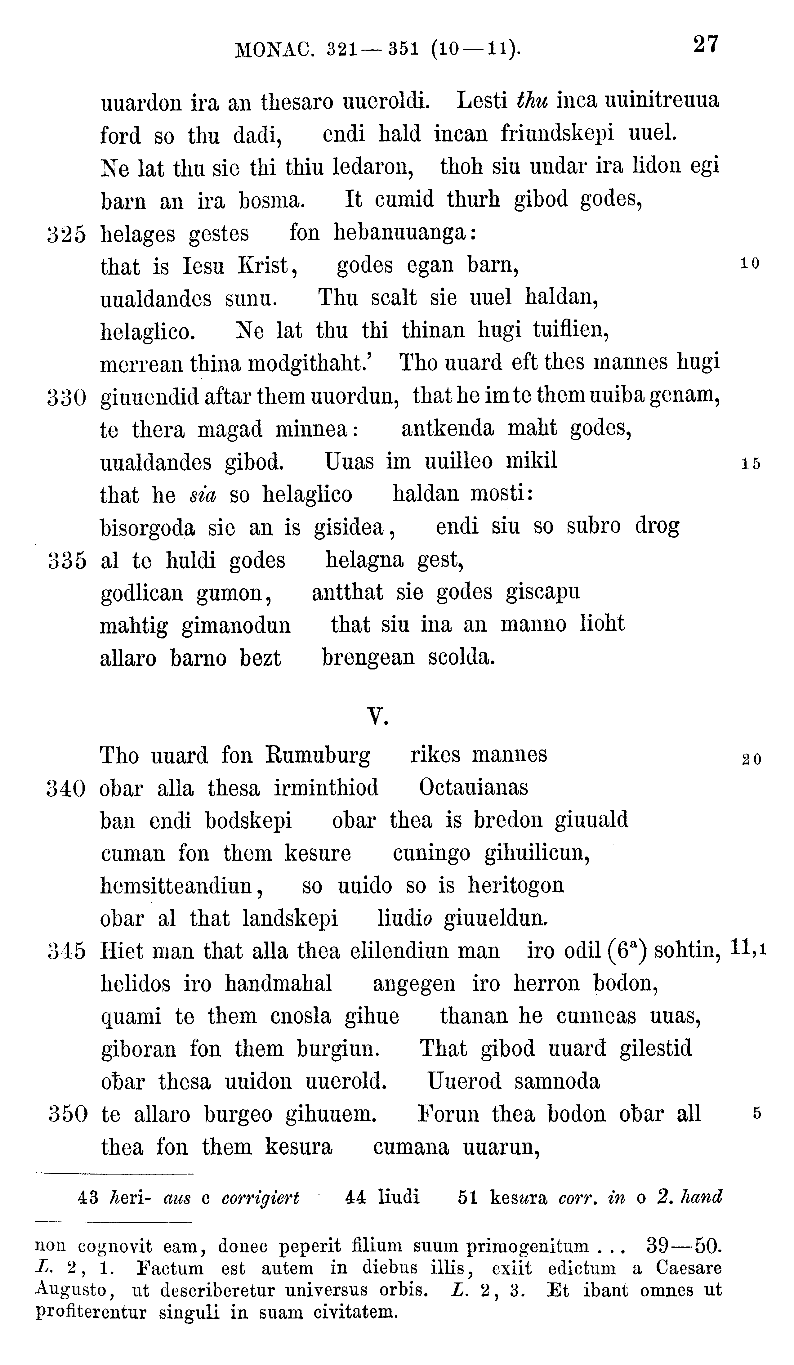 facsimile image (Sievers 1878, p. 27)