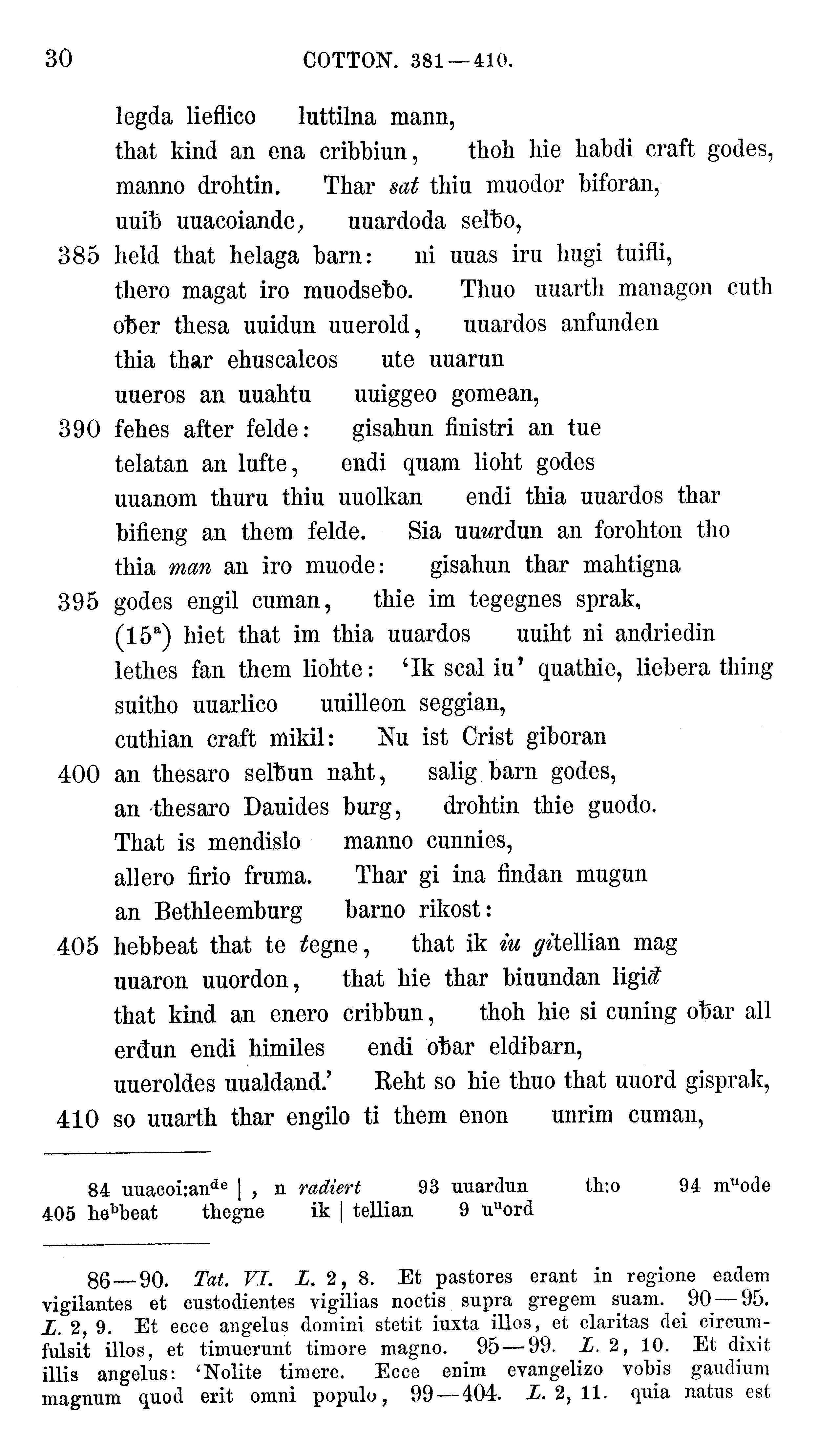 facsimile image (Sievers 1878, p. 30)