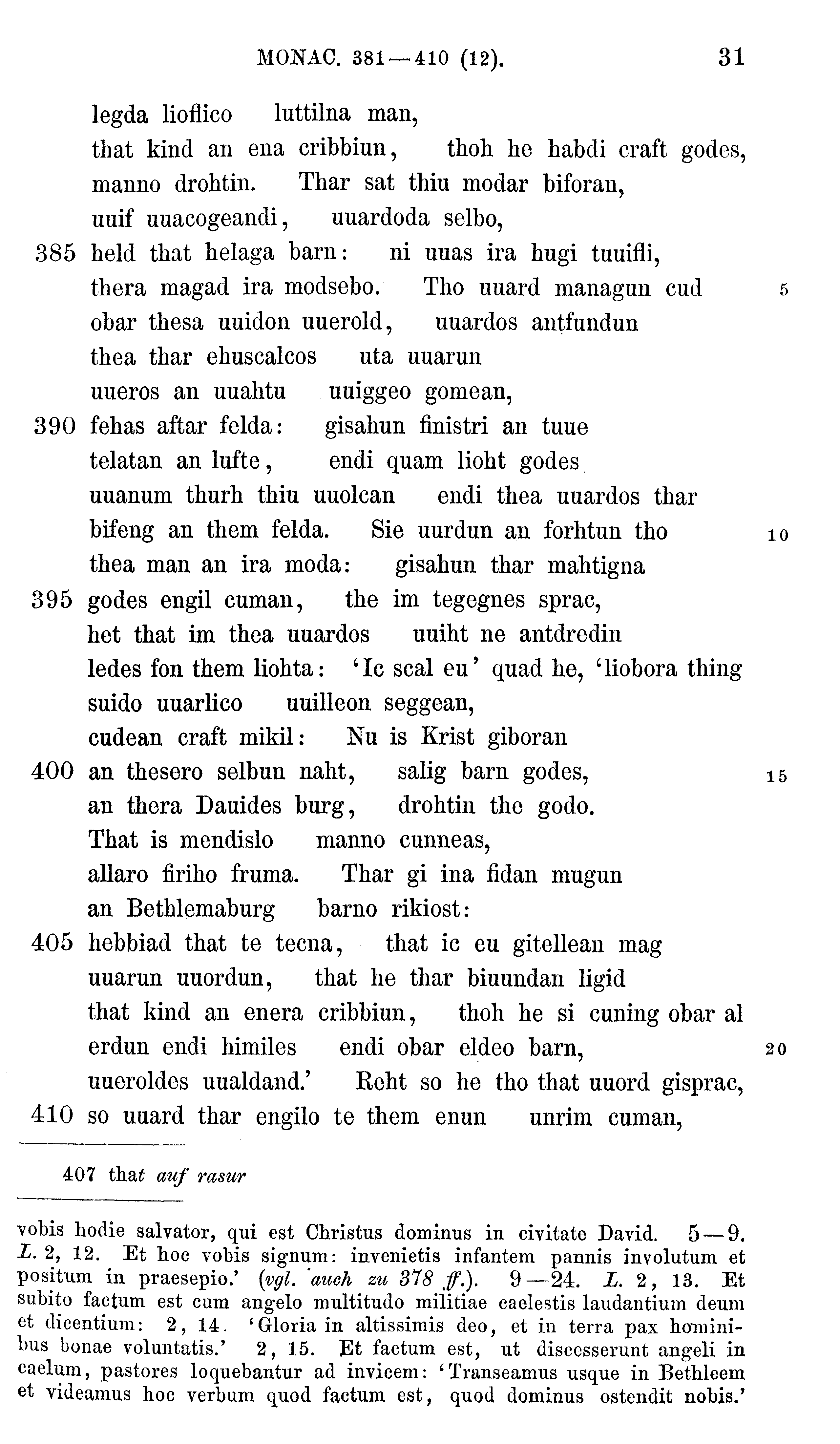 facsimile image (Sievers 1878, p. 31)