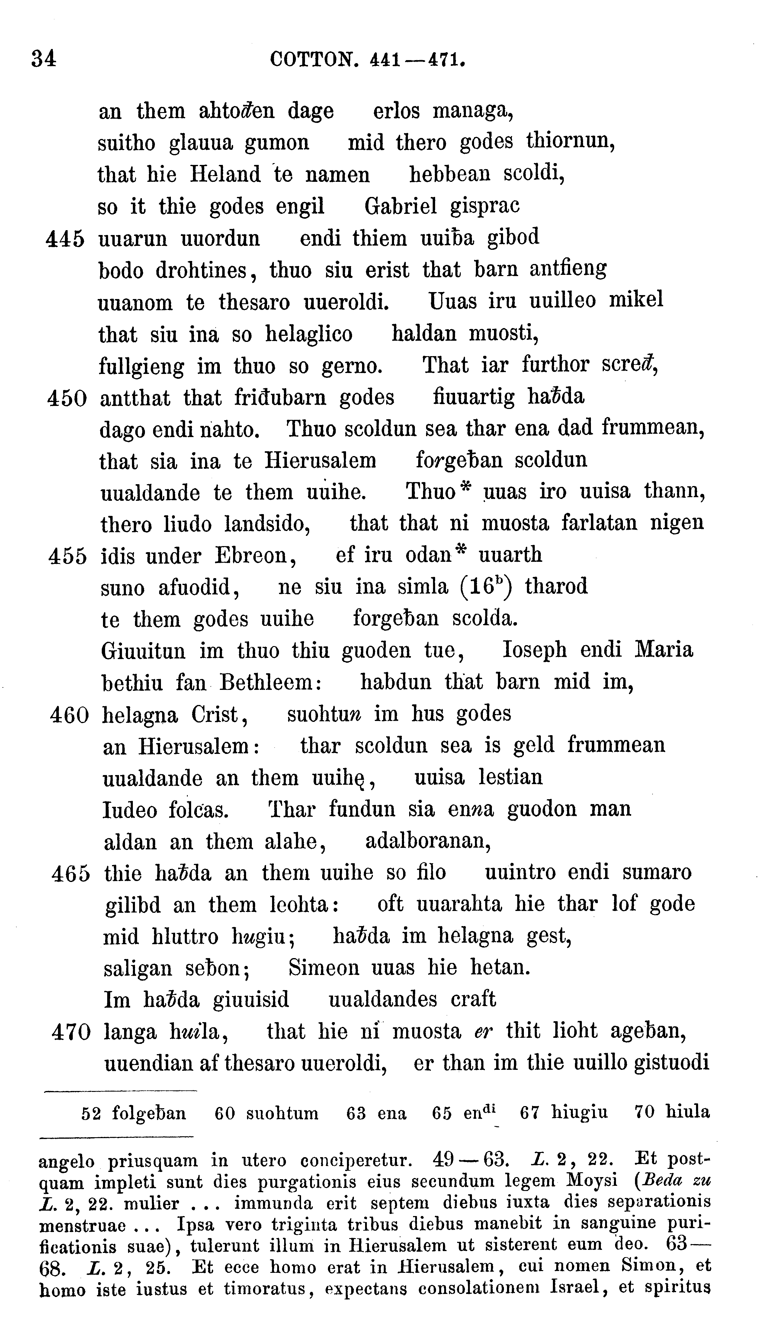 facsimile image (Sievers 1878, p. 34)