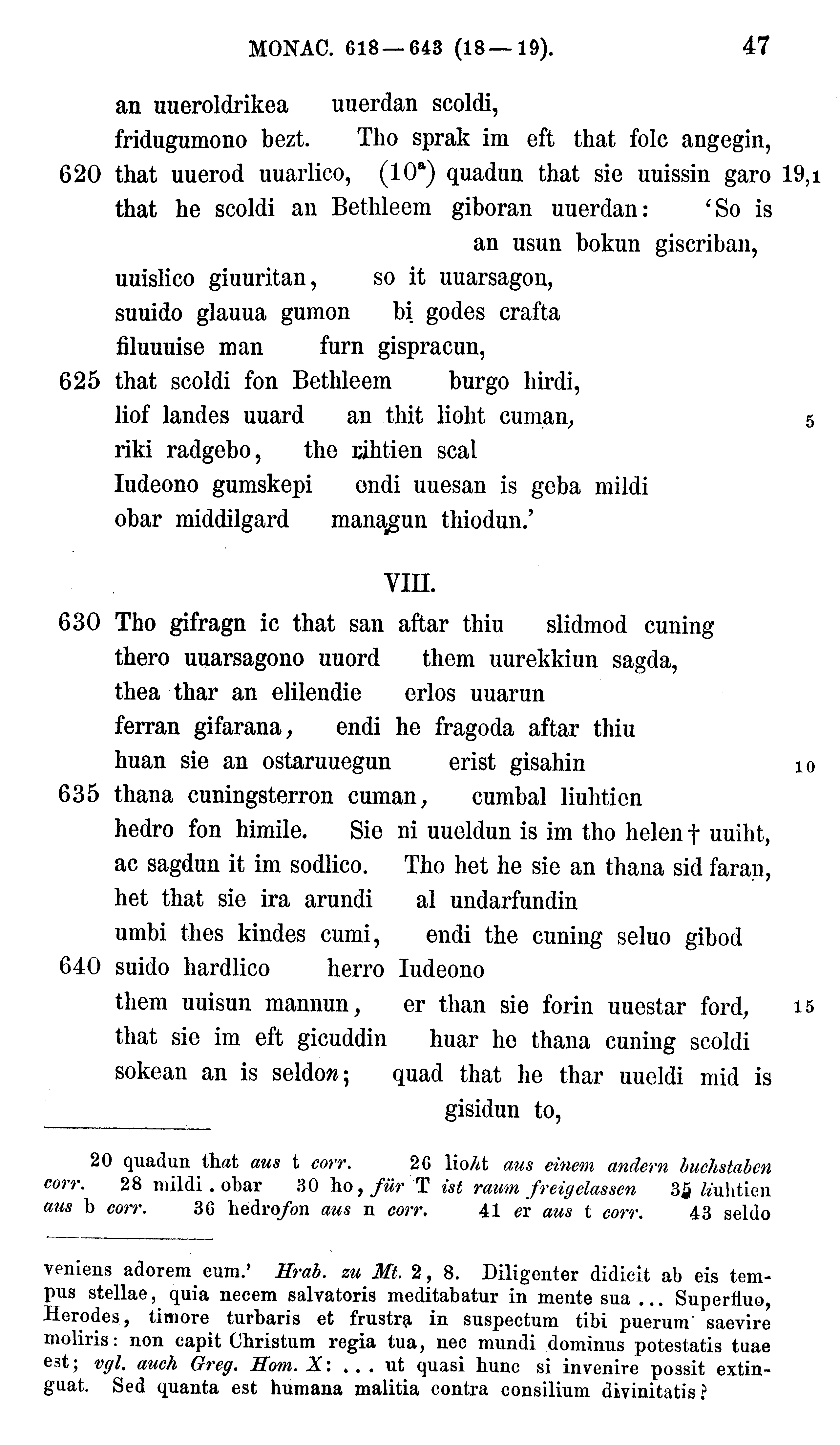 facsimile image (Sievers 1878, p. 47)