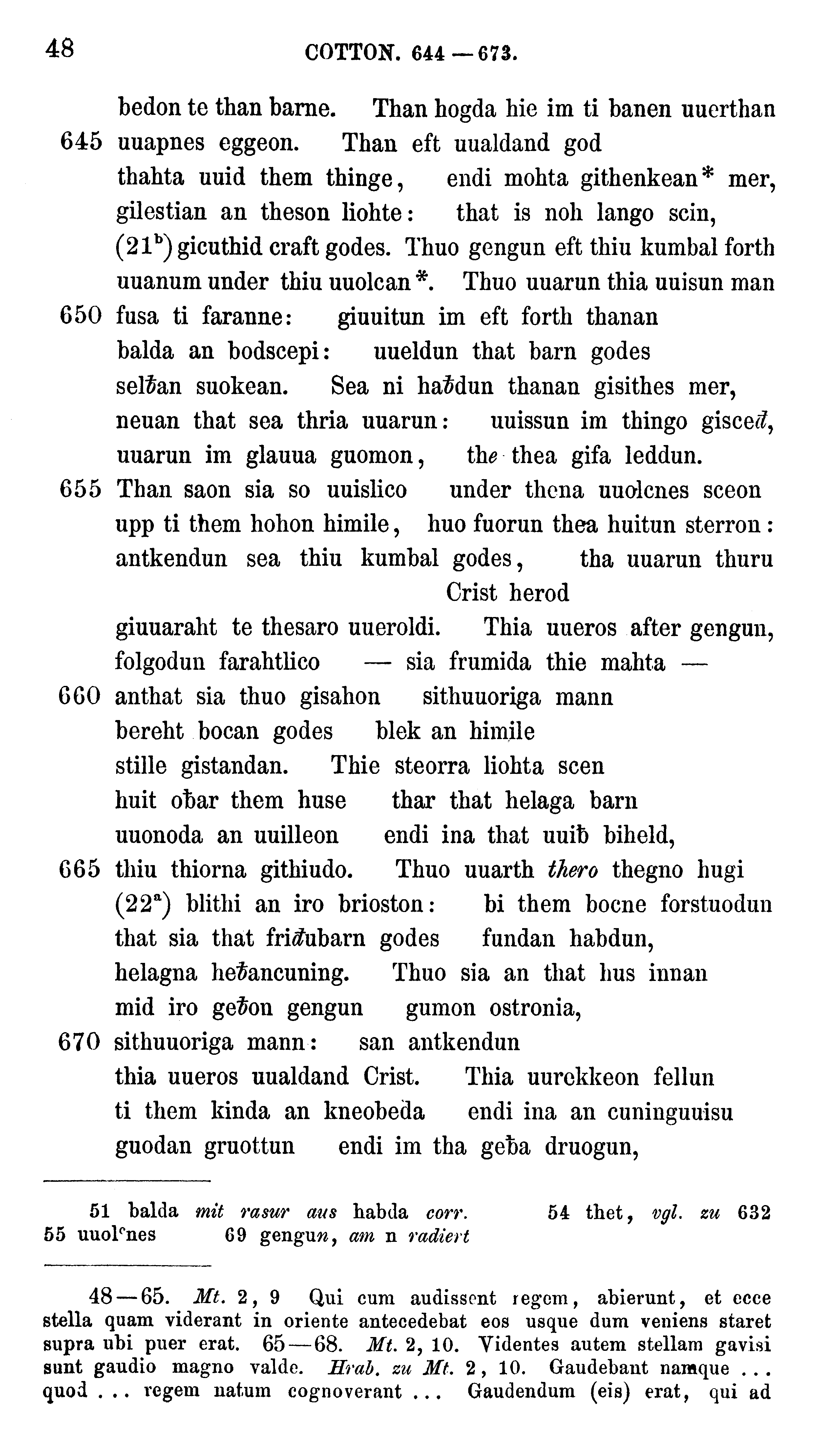 facsimile image (Sievers 1878, p. 48)