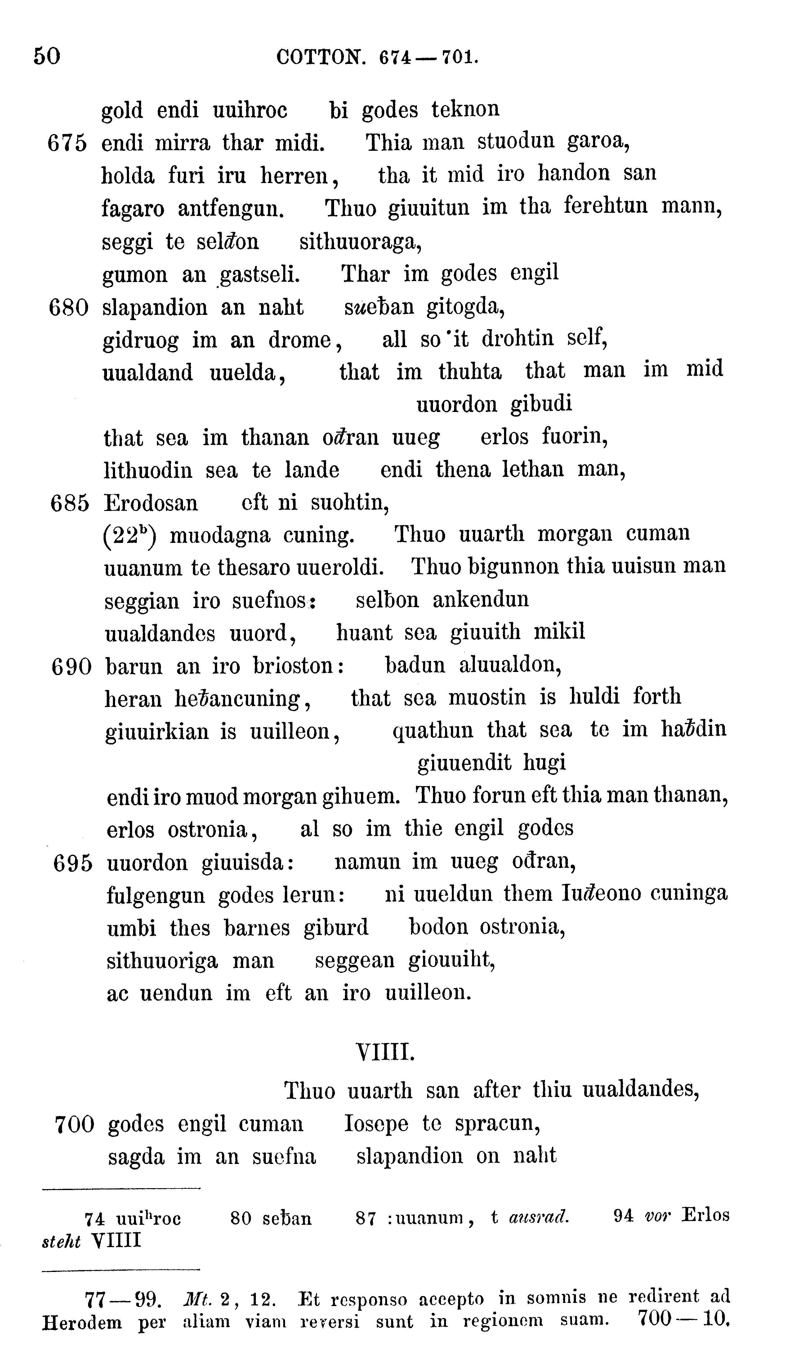 facsimile image (Sievers 1878, p. 50)