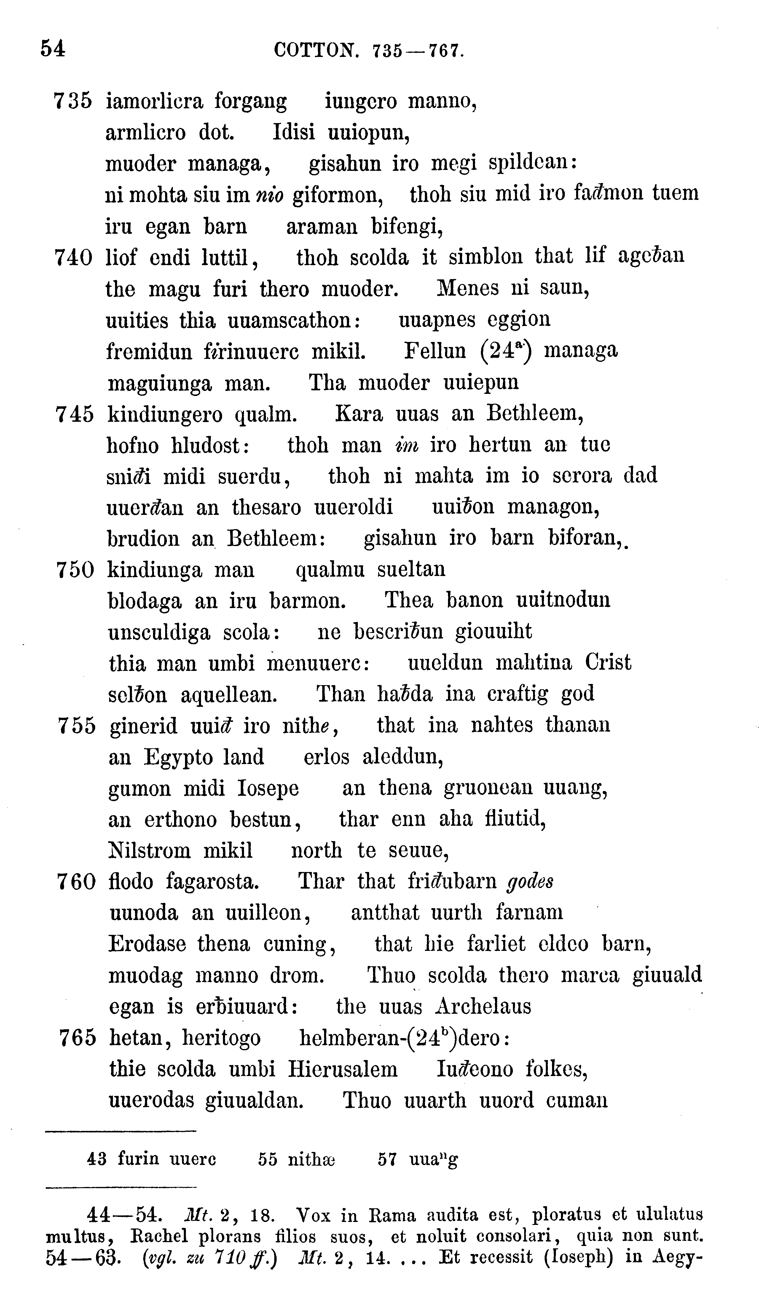 facsimile image (Sievers 1878, p. 54)