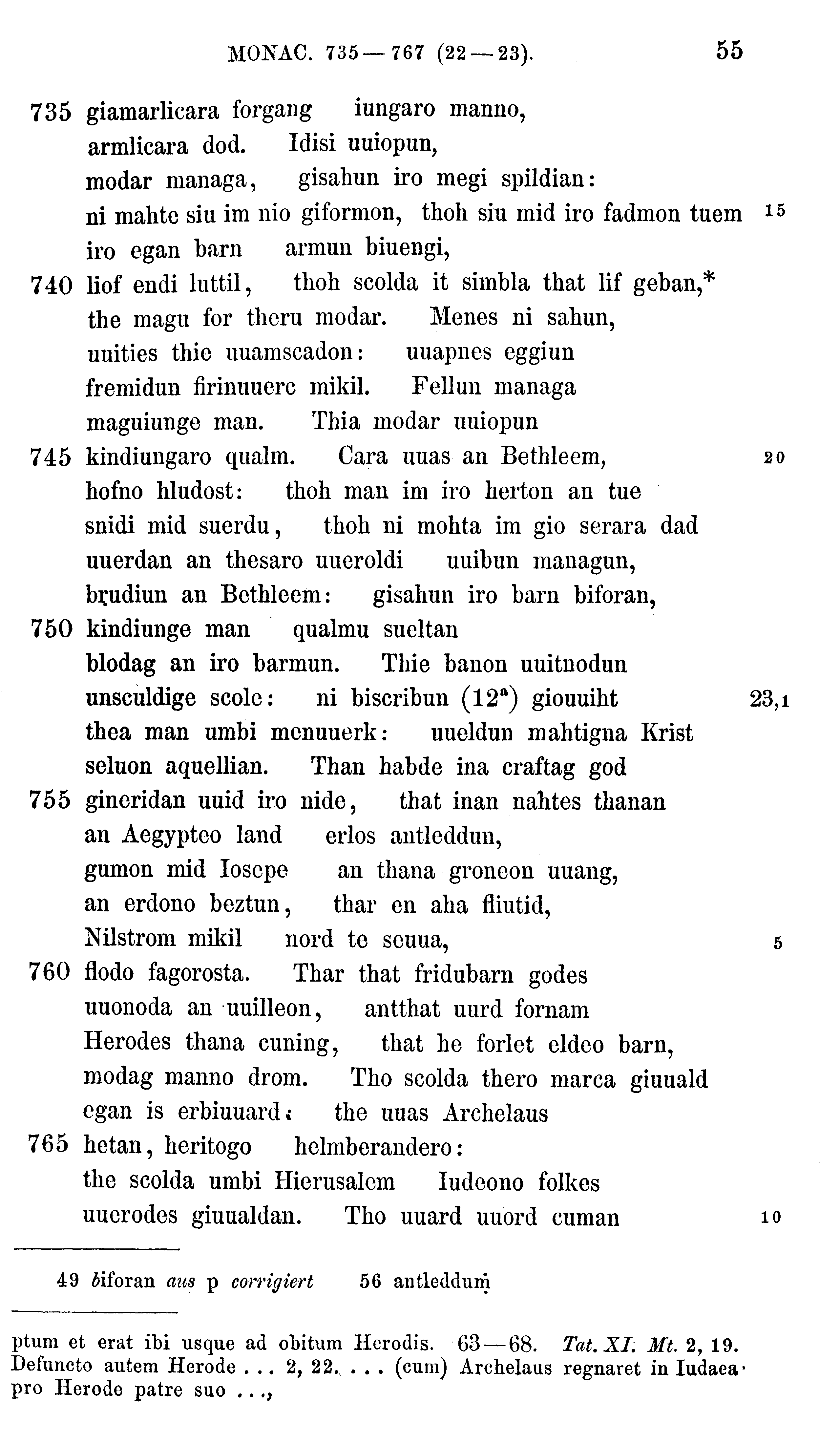 facsimile image (Sievers 1878, p. 55)