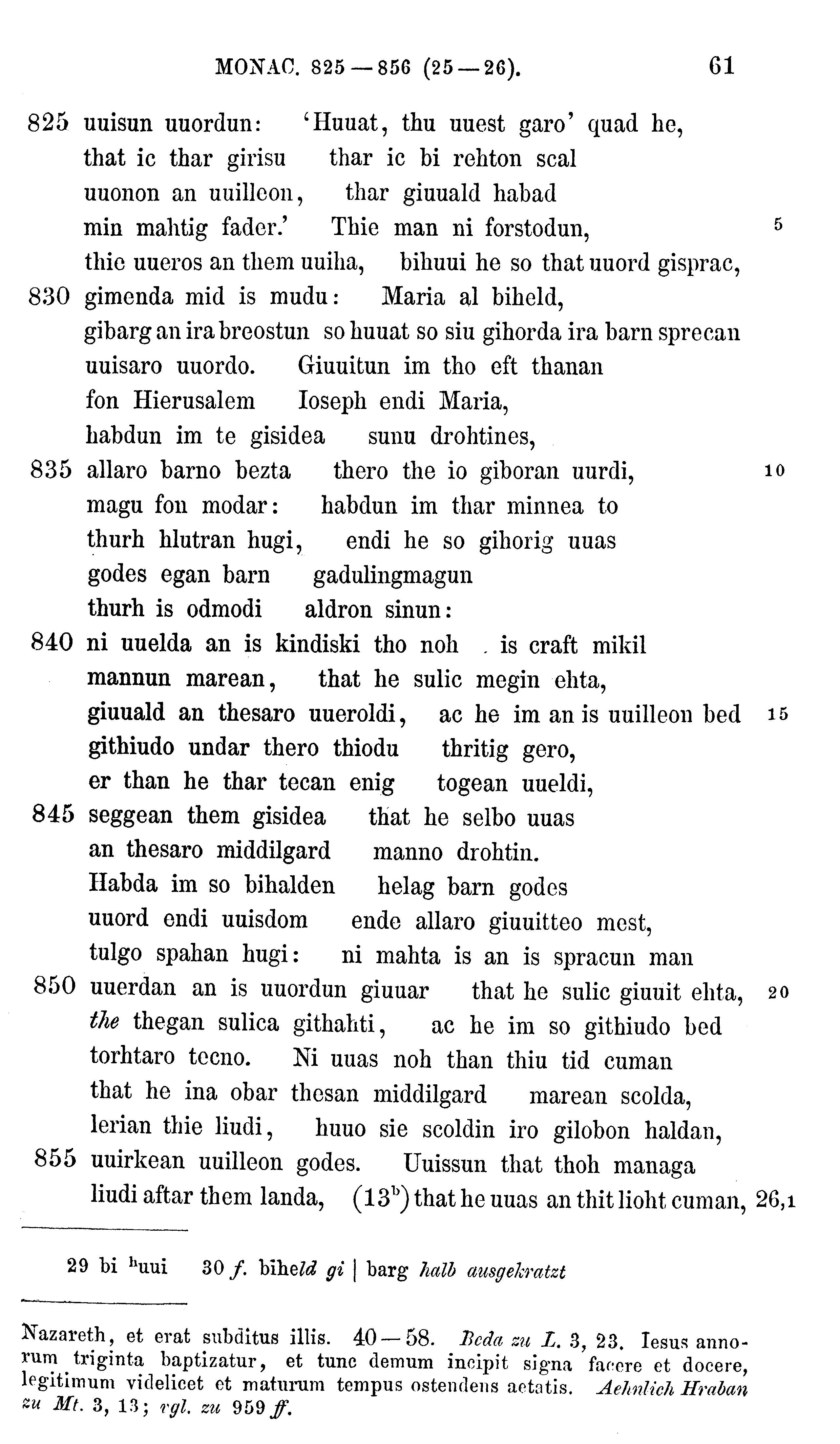 facsimile image (Sievers 1878, p. 61)