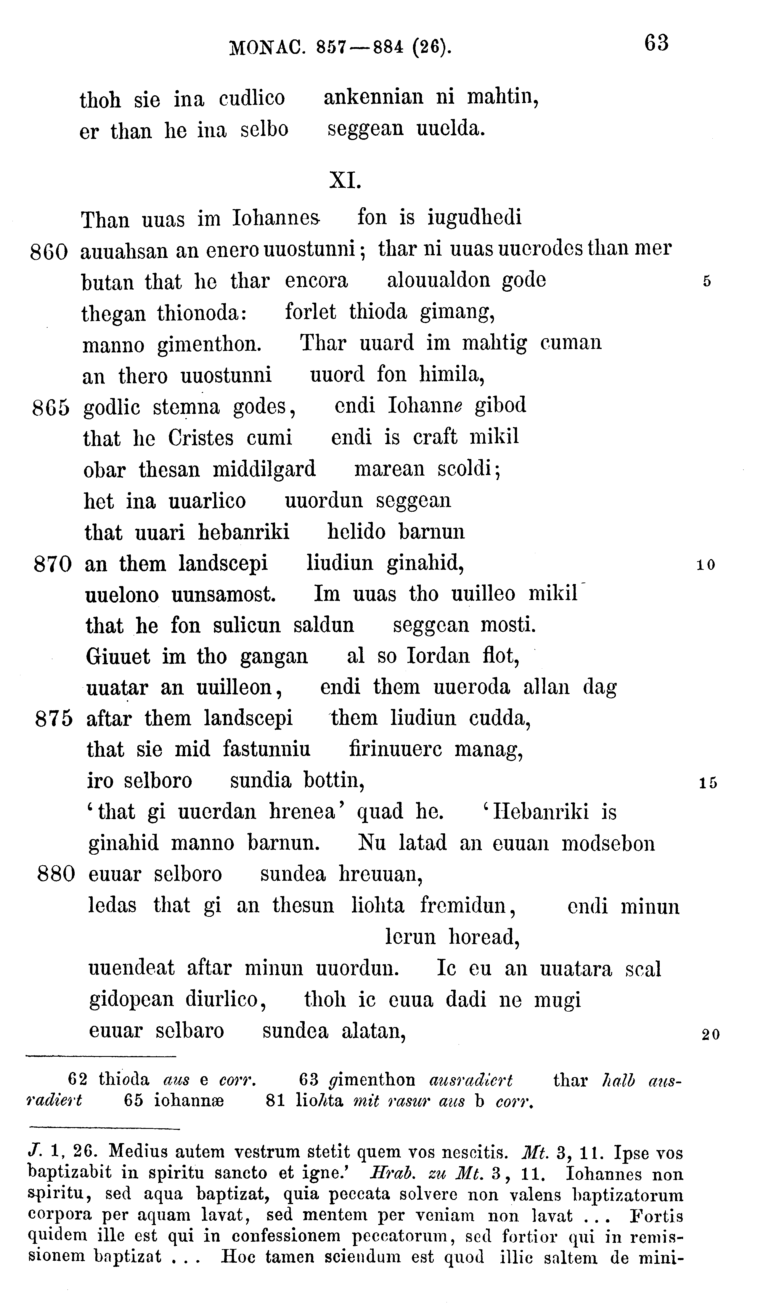 facsimile image (Sievers 1878, p. 63)