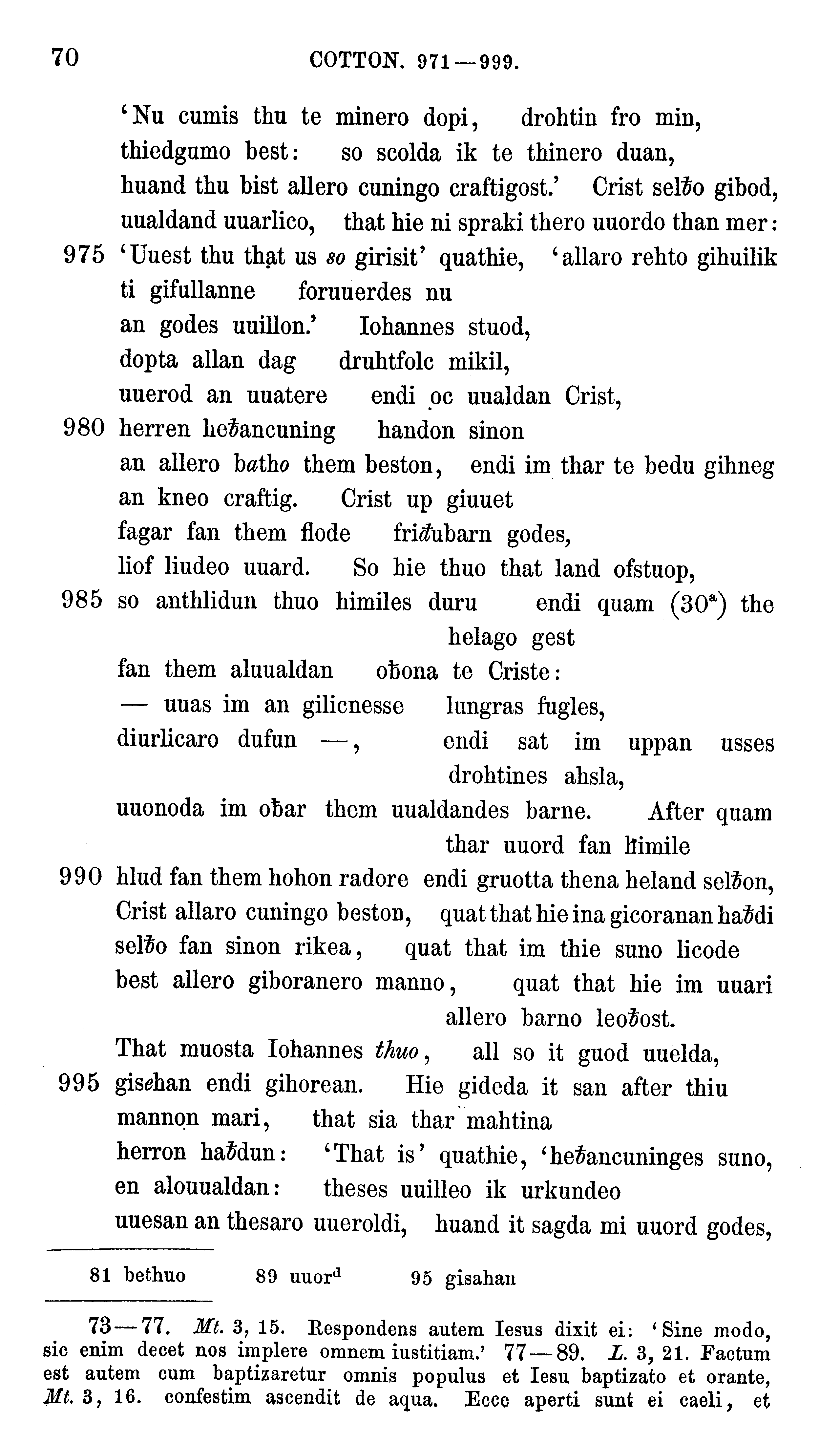 facsimile image (Sievers 1878, p. 70)