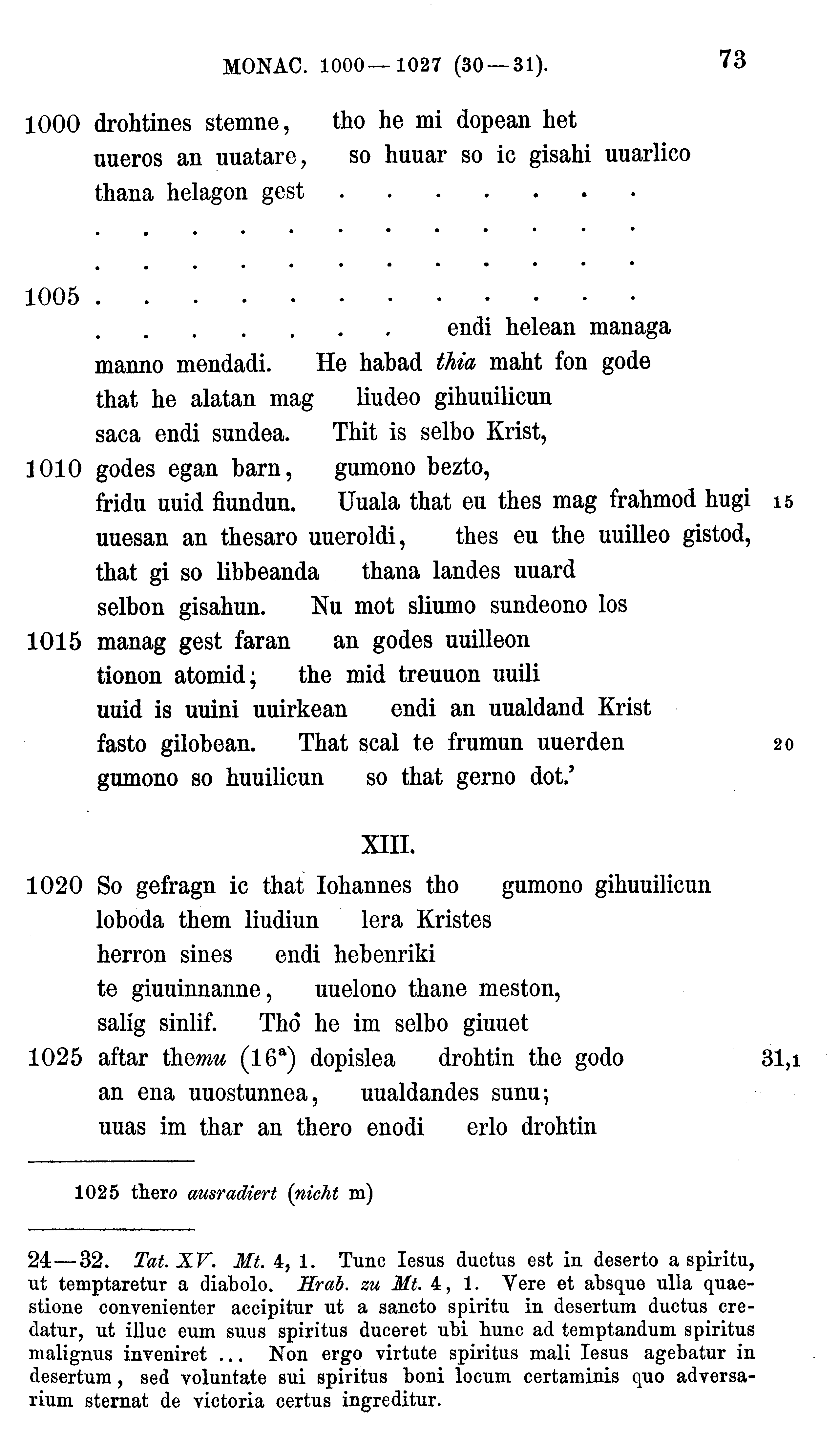 facsimile image (Sievers 1878, p. 73)
