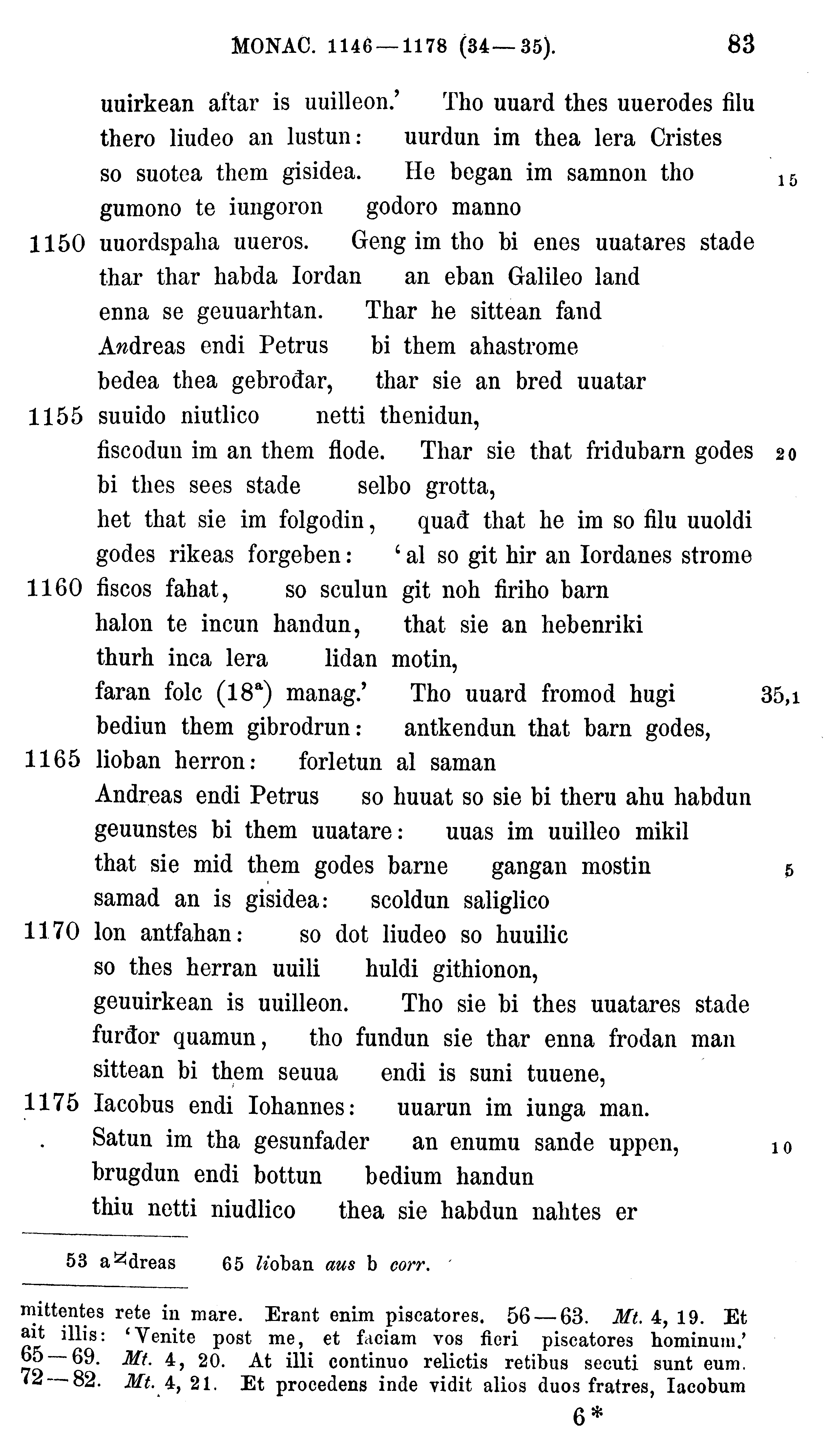 facsimile image (Sievers 1878, p. 83)