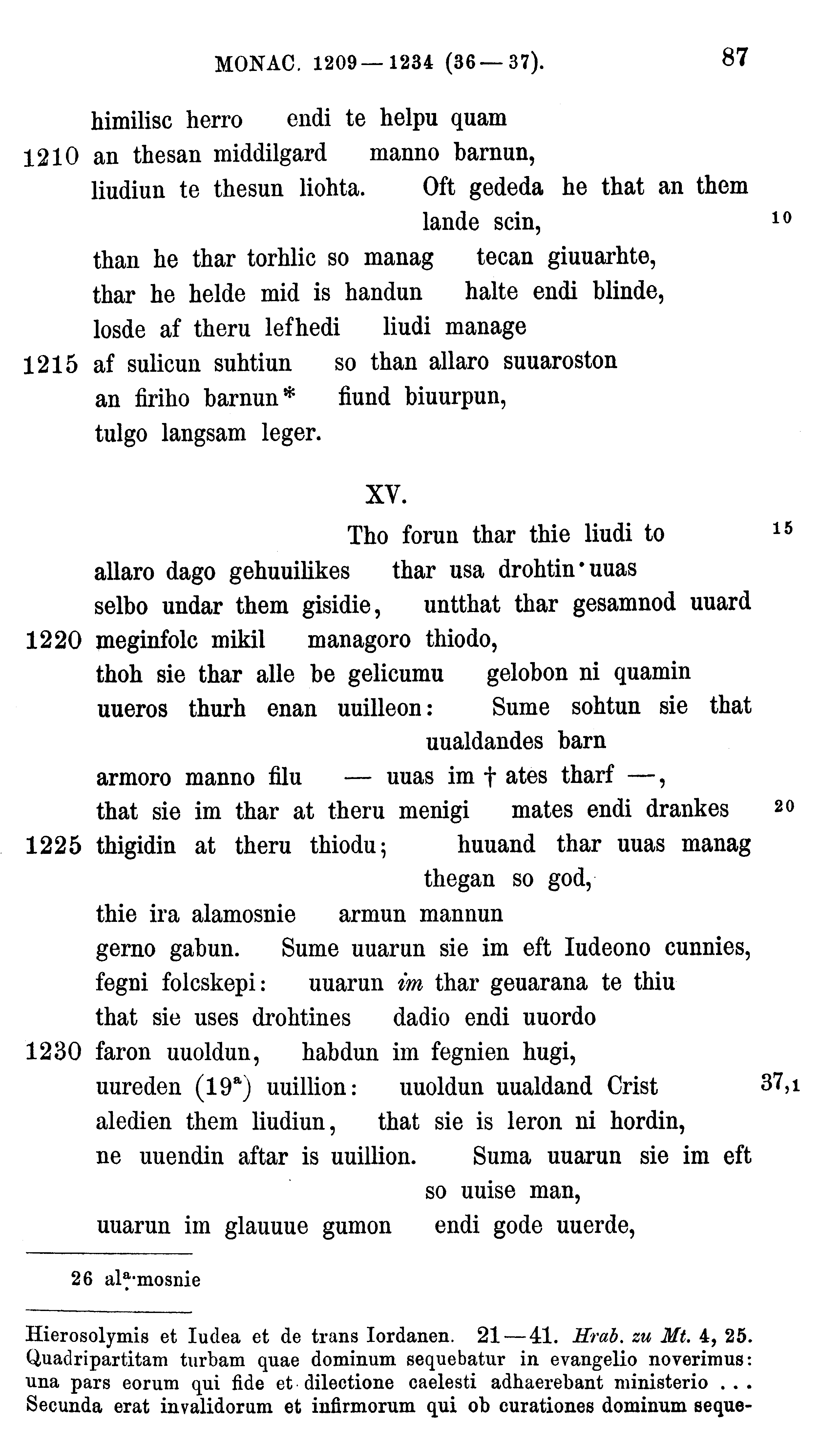 facsimile image (Sievers 1878, p. 87)