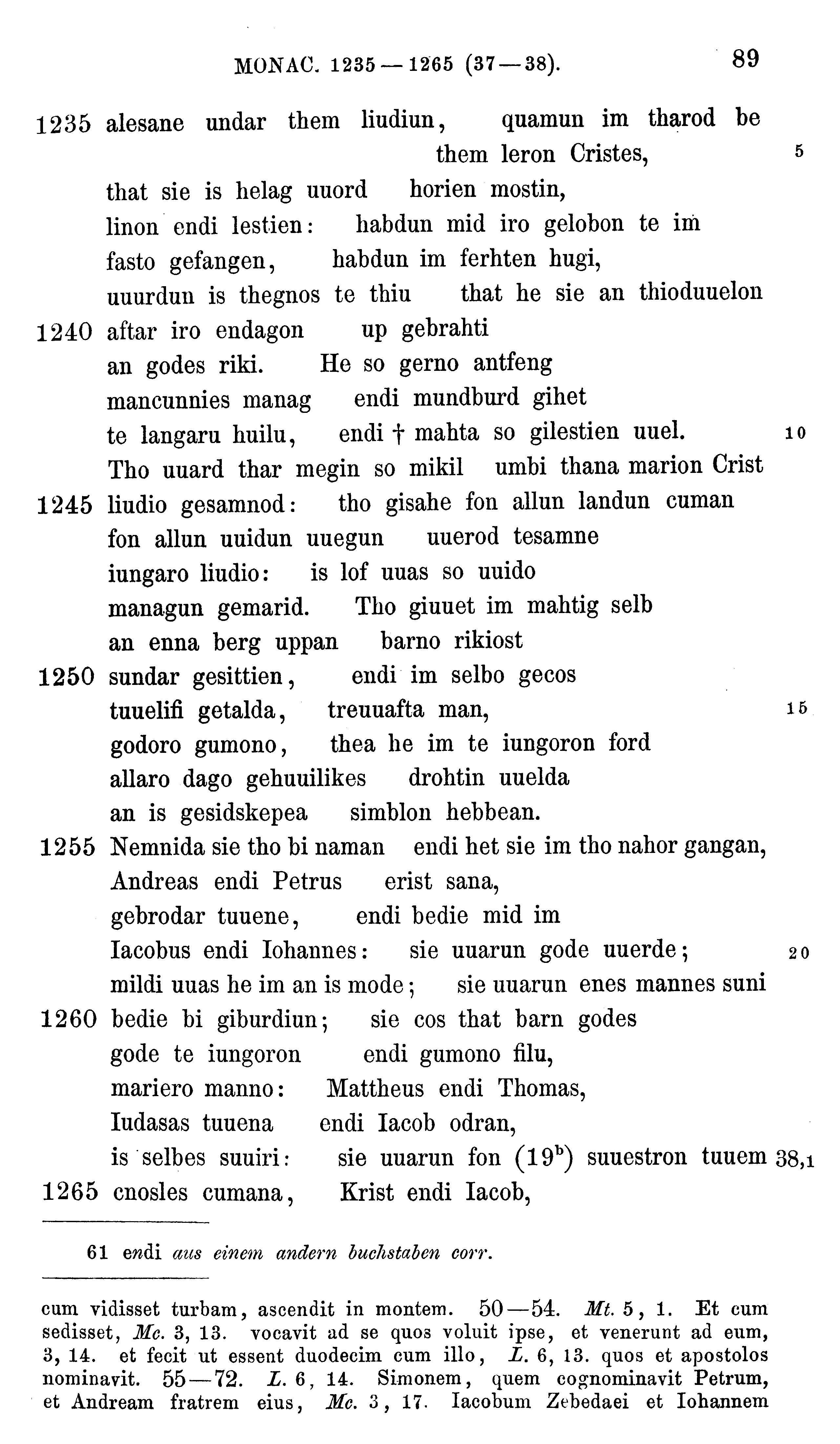 facsimile image (Sievers 1878, p. 89)