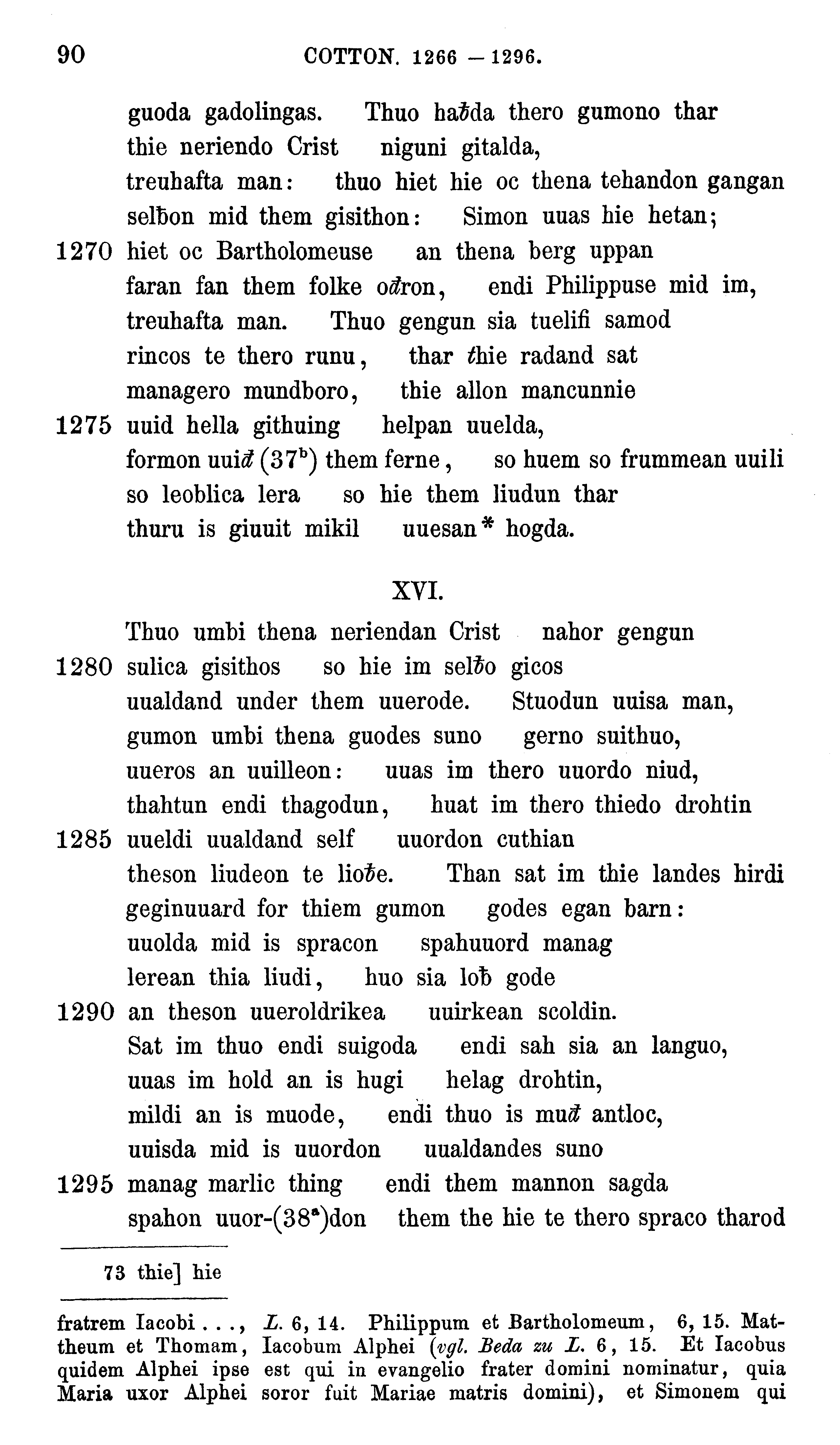 facsimile image (Sievers 1878, p. 90)