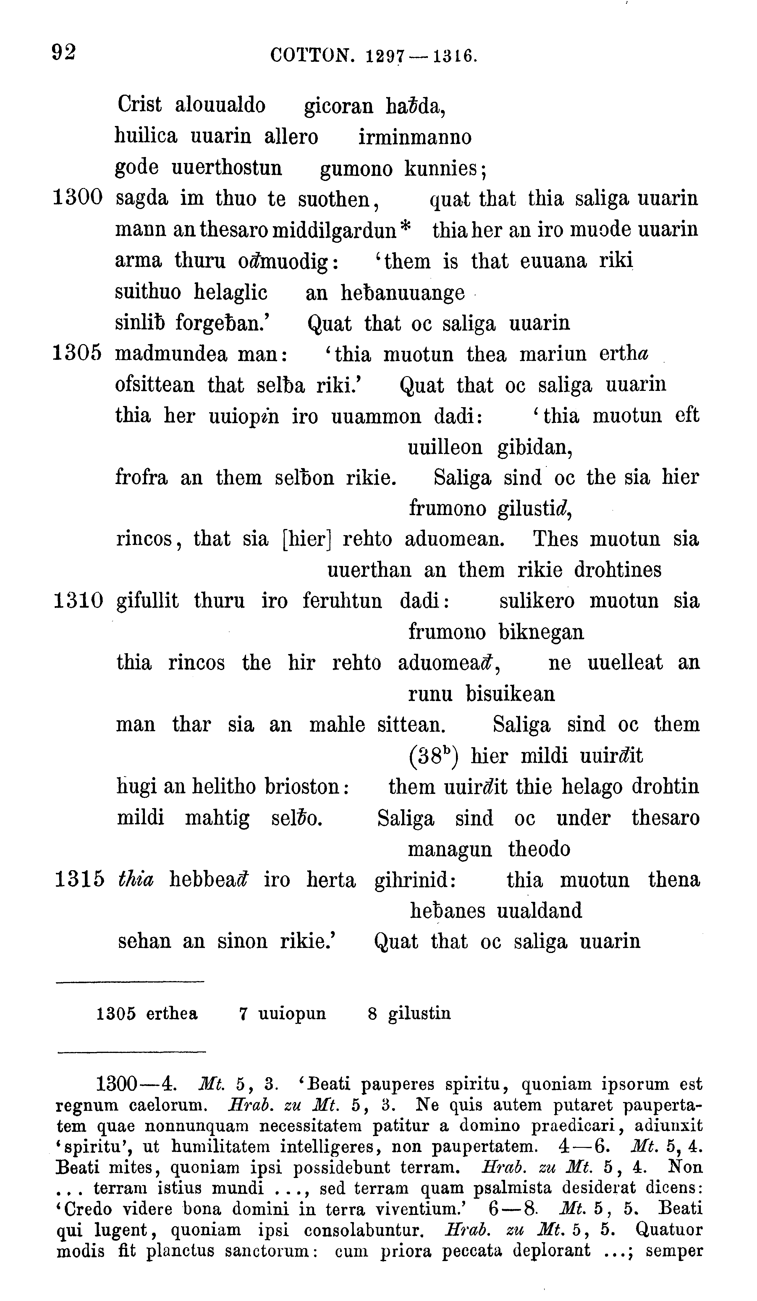 facsimile image (Sievers 1878, p. 92)