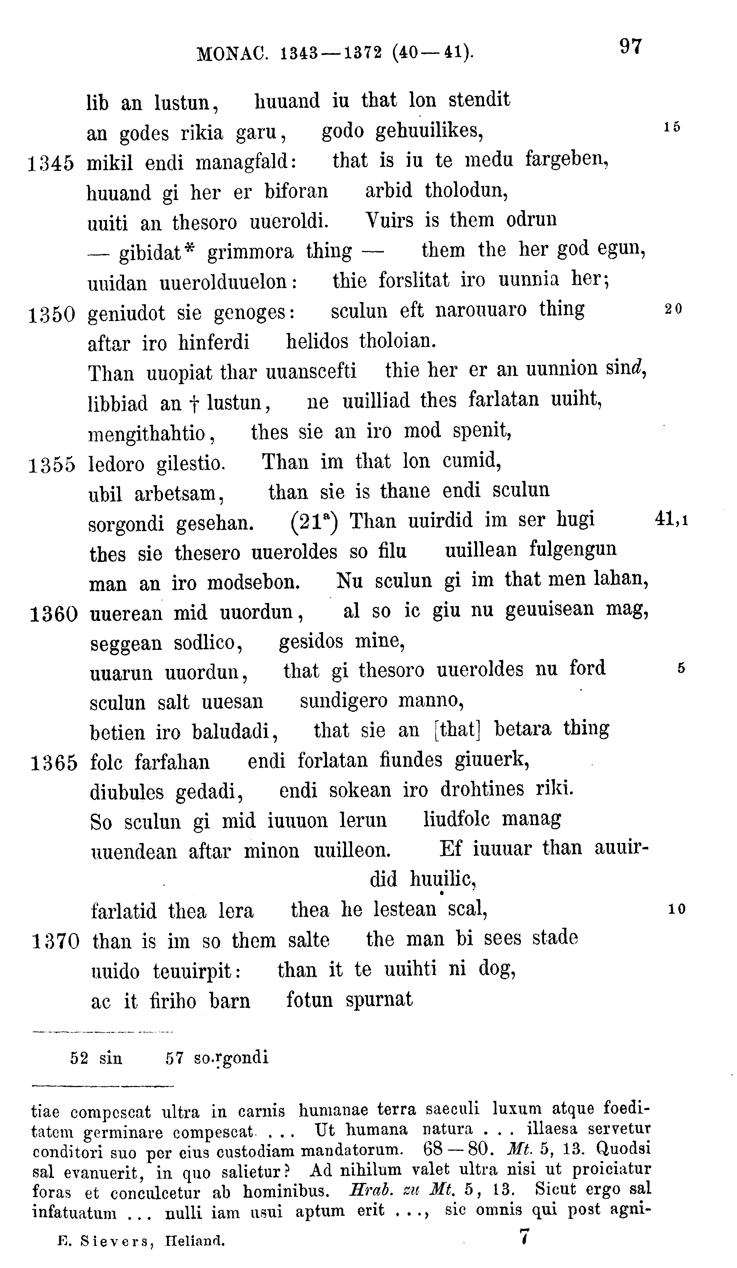 facsimile image (Sievers 1878, p. 97)