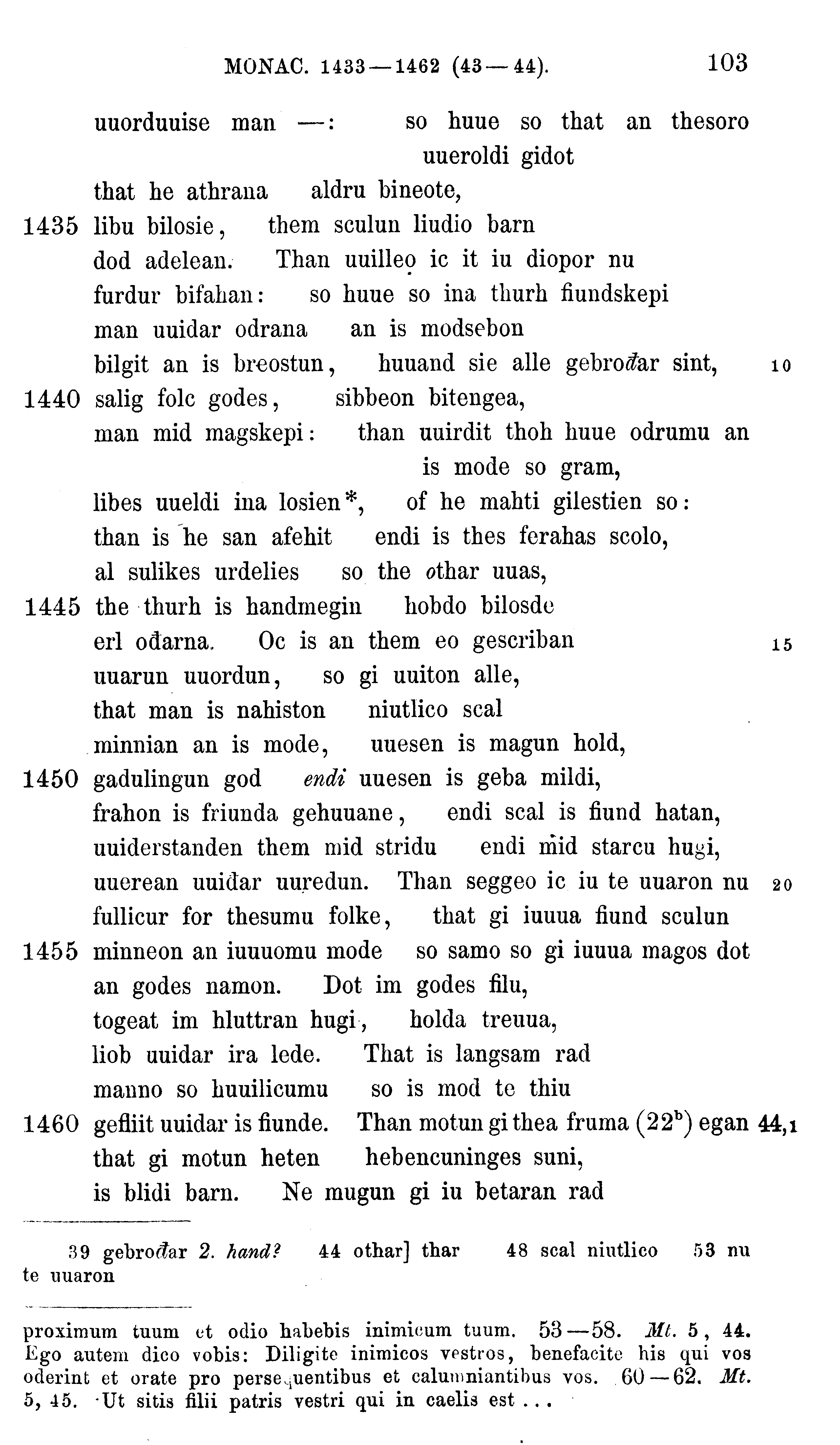 facsimile image (Sievers 1878, p. 103)