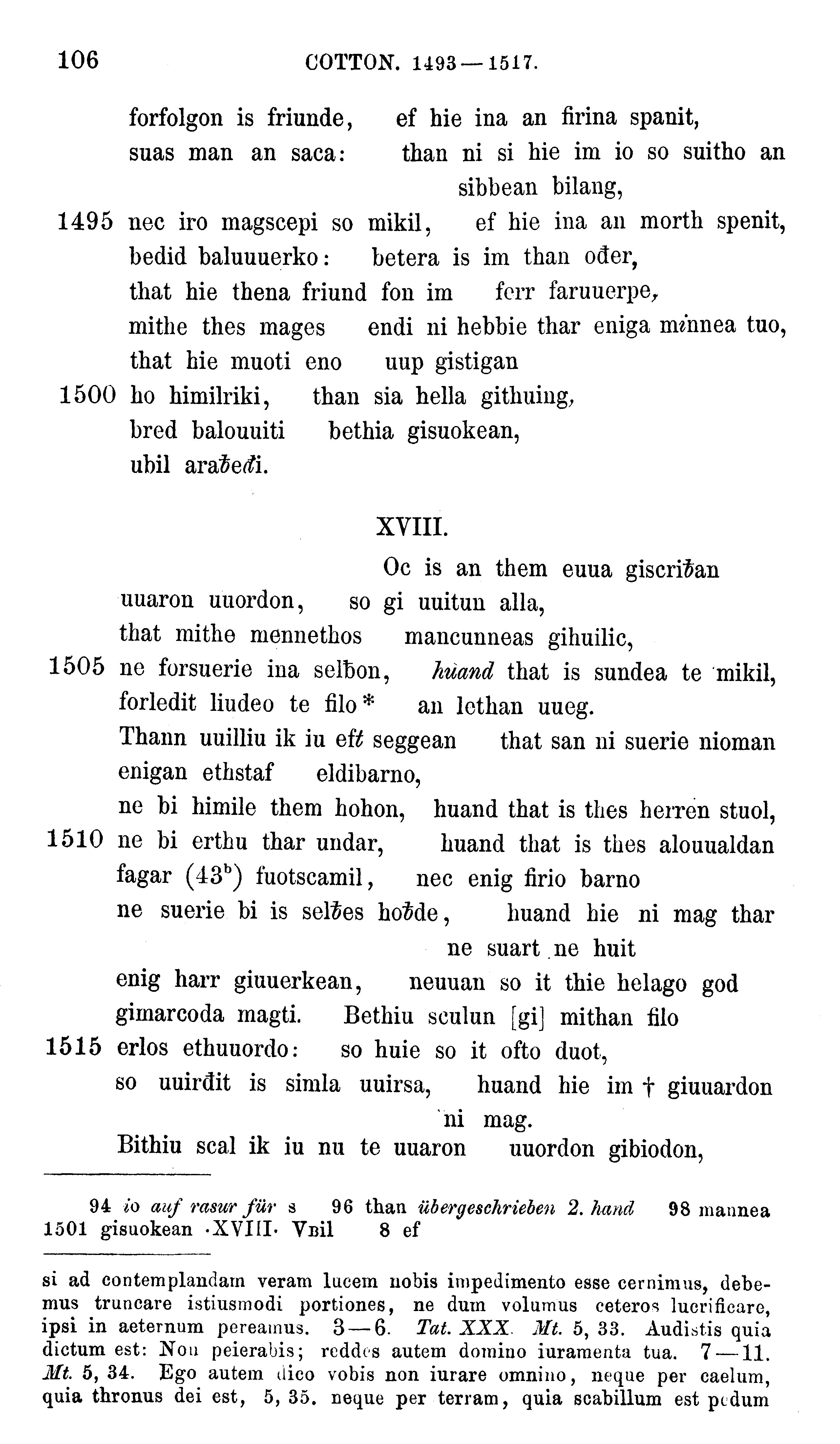 facsimile image (Sievers 1878, p. 106)