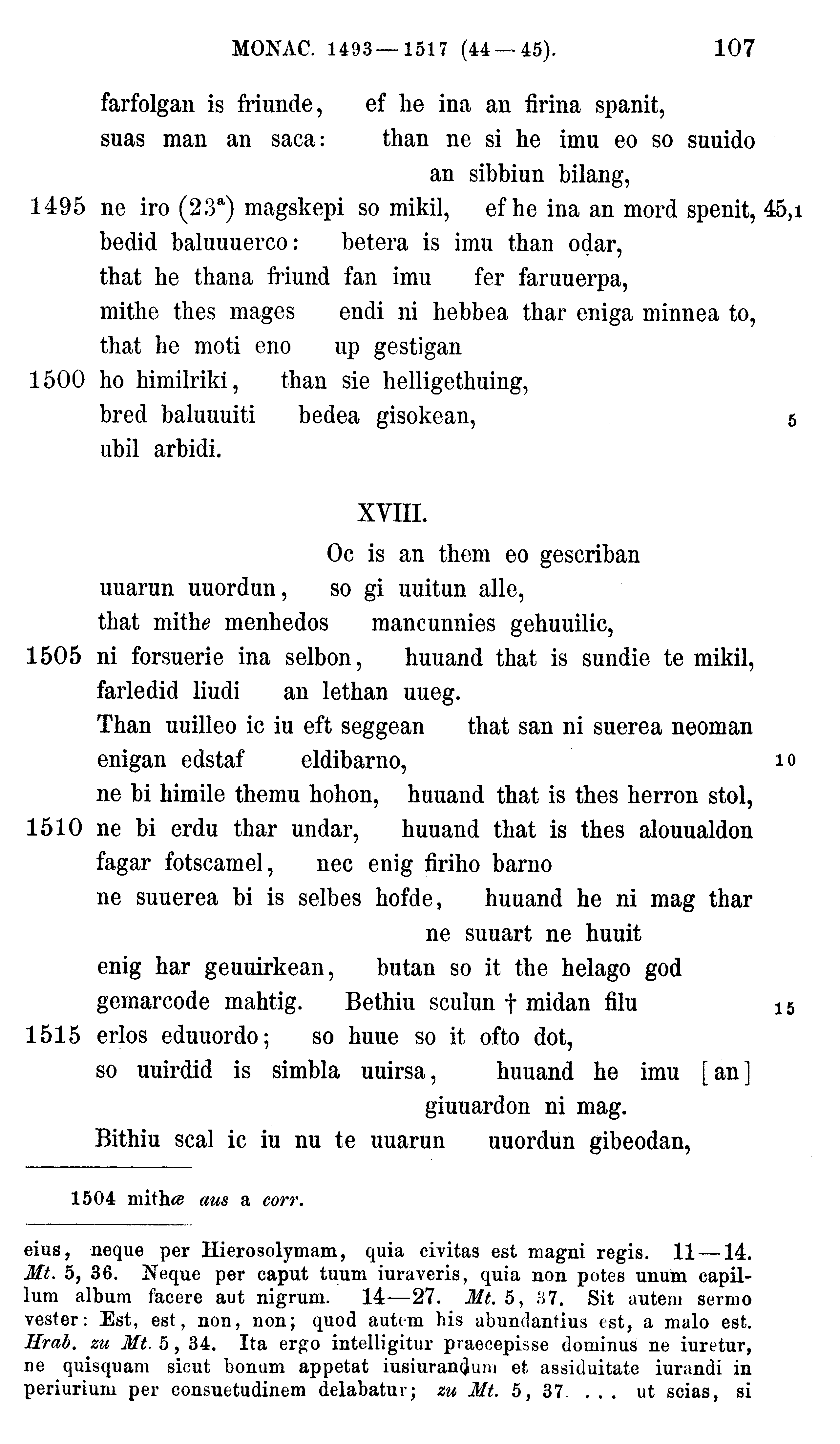 facsimile image (Sievers 1878, p. 107)