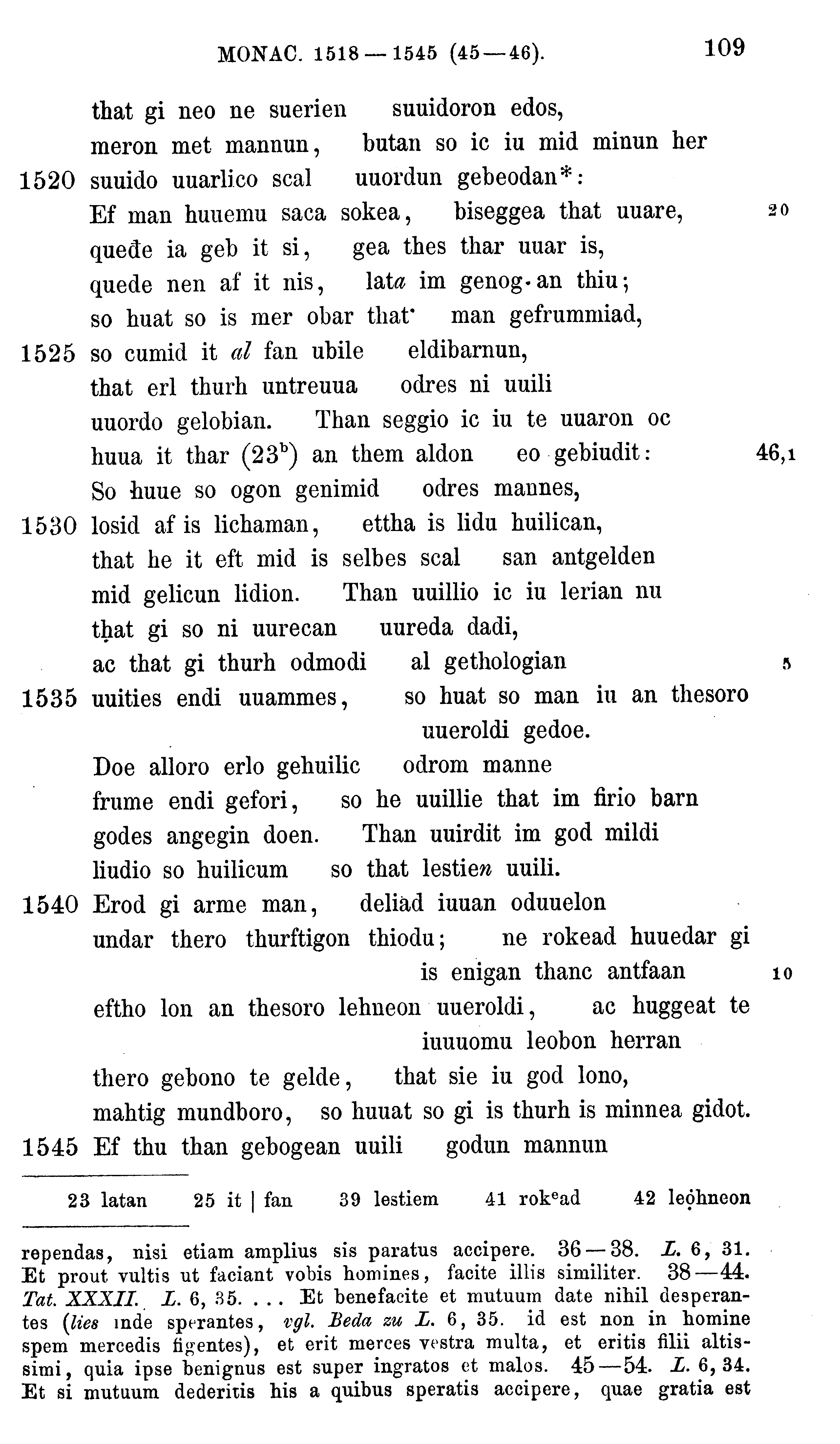 facsimile image (Sievers 1878, p. 109)