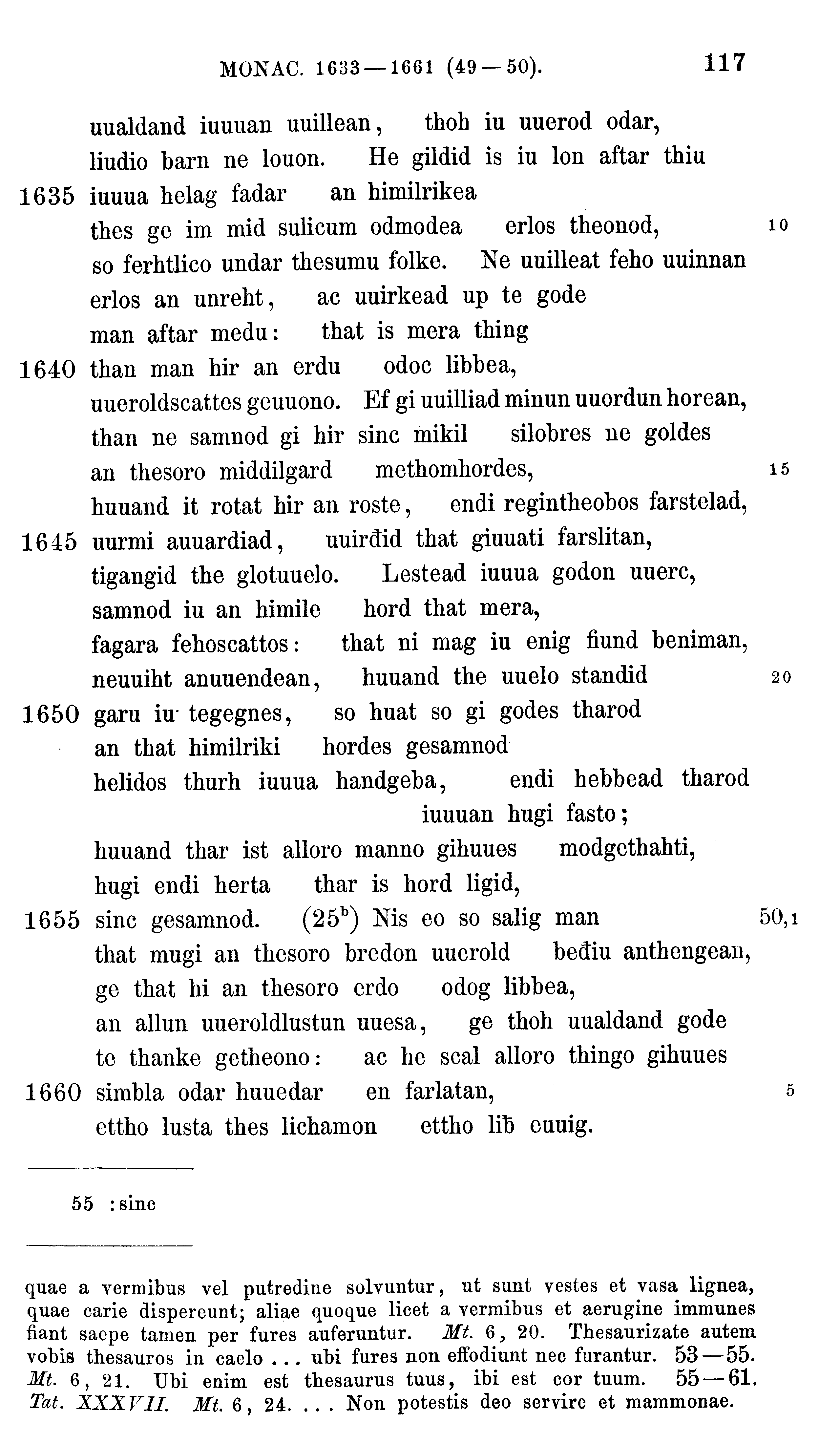 facsimile image (Sievers 1878, p. 117)