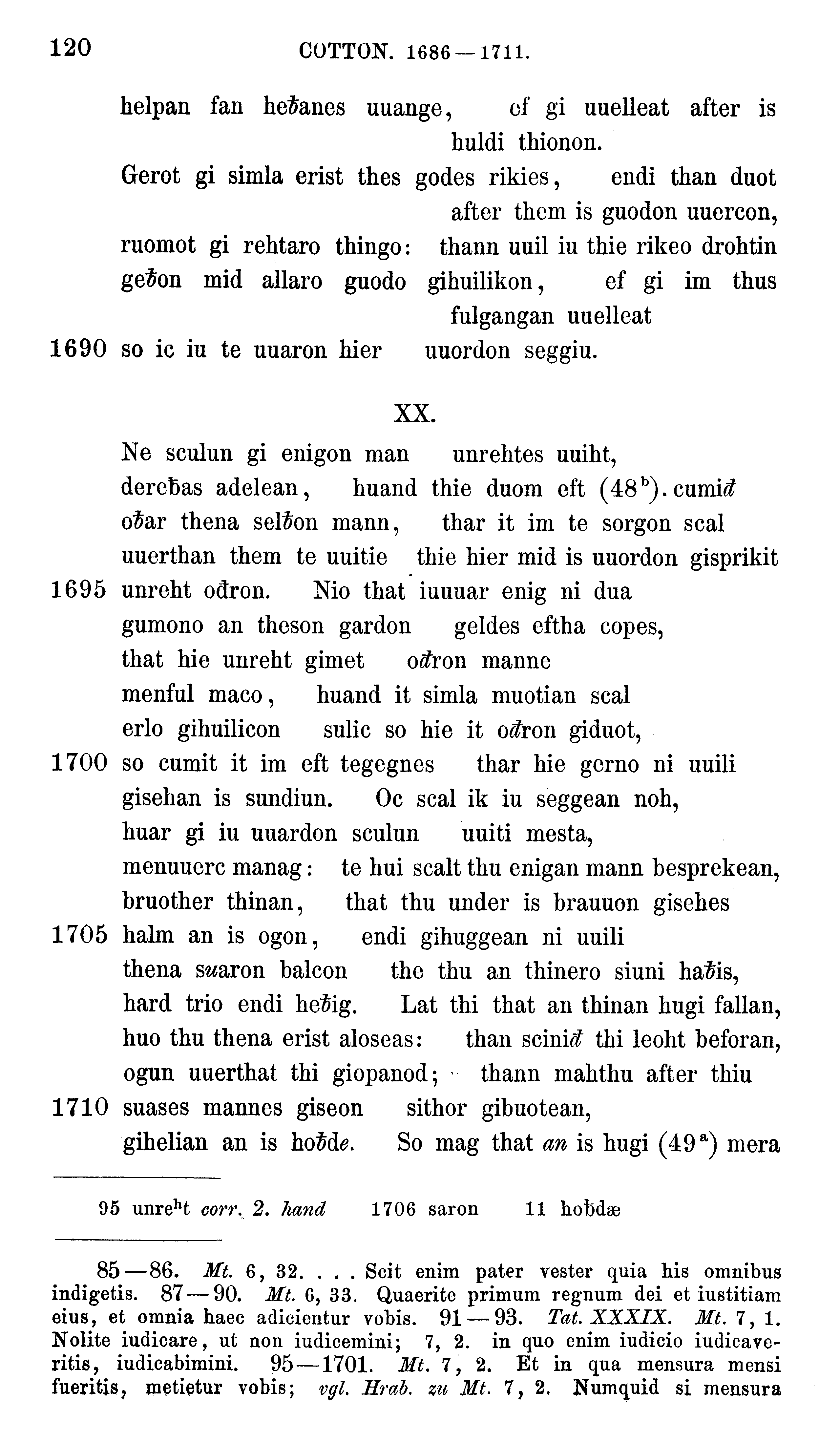 facsimile image (Sievers 1878, p. 120)
