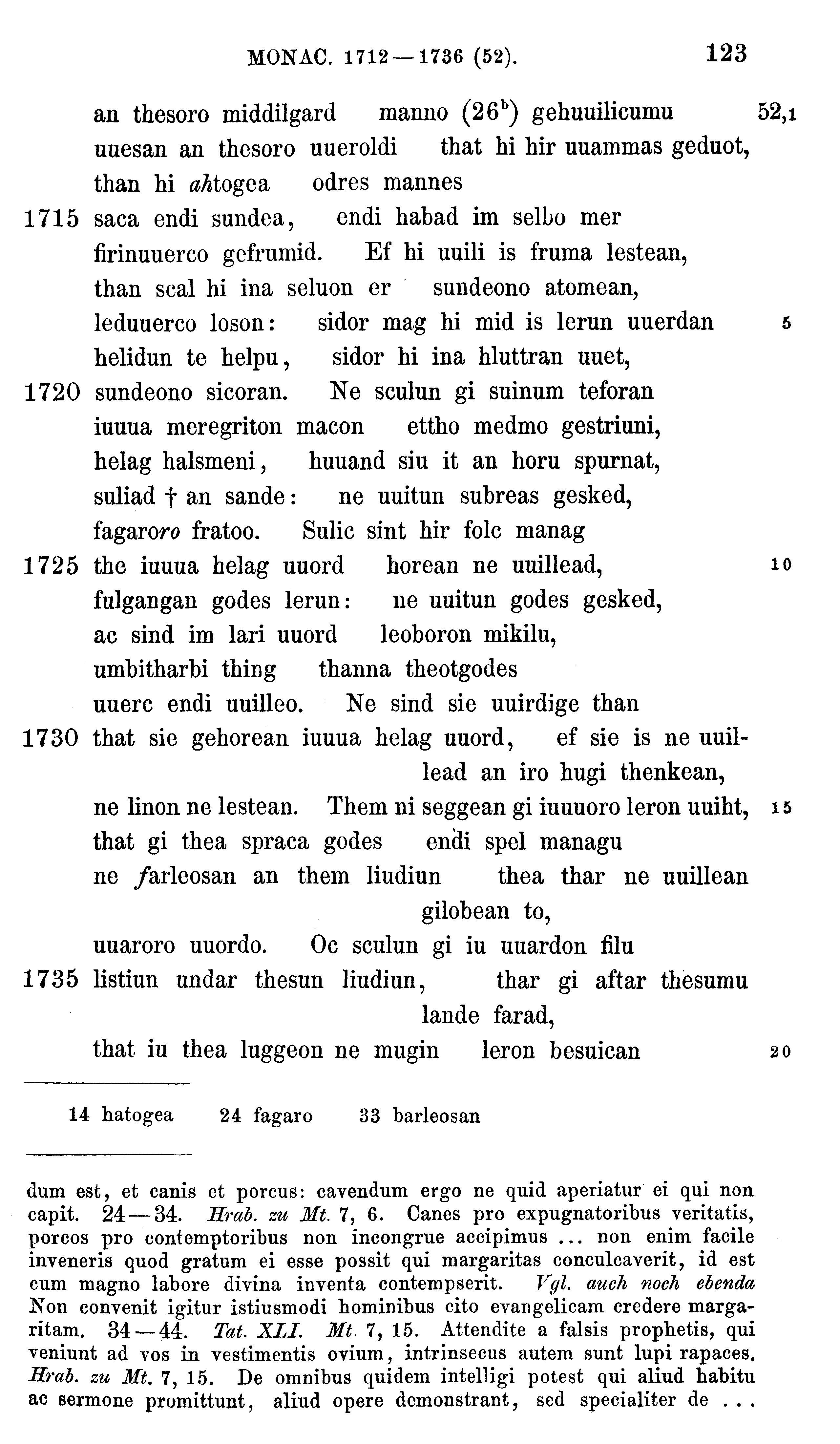 facsimile image (Sievers 1878, p. 123)