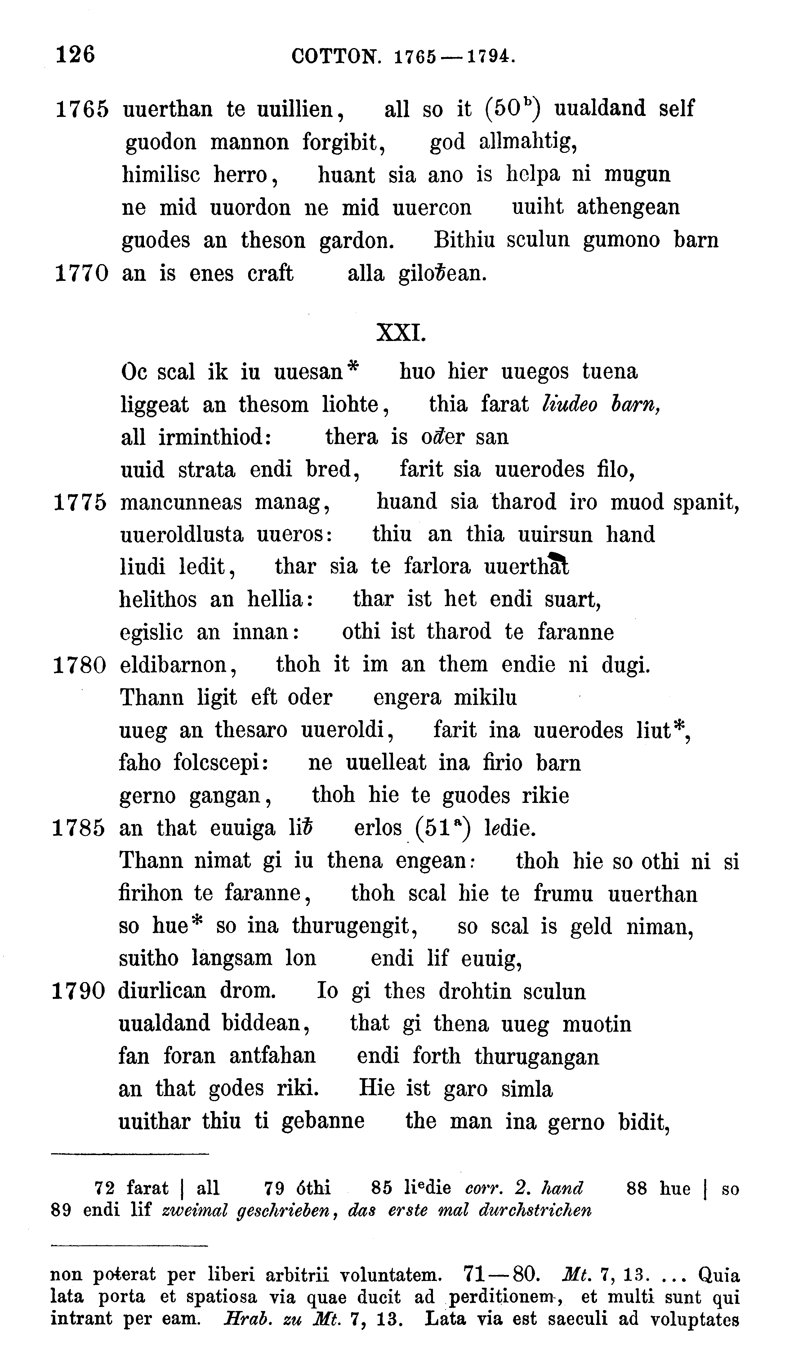 facsimile image (Sievers 1878, p. 126)