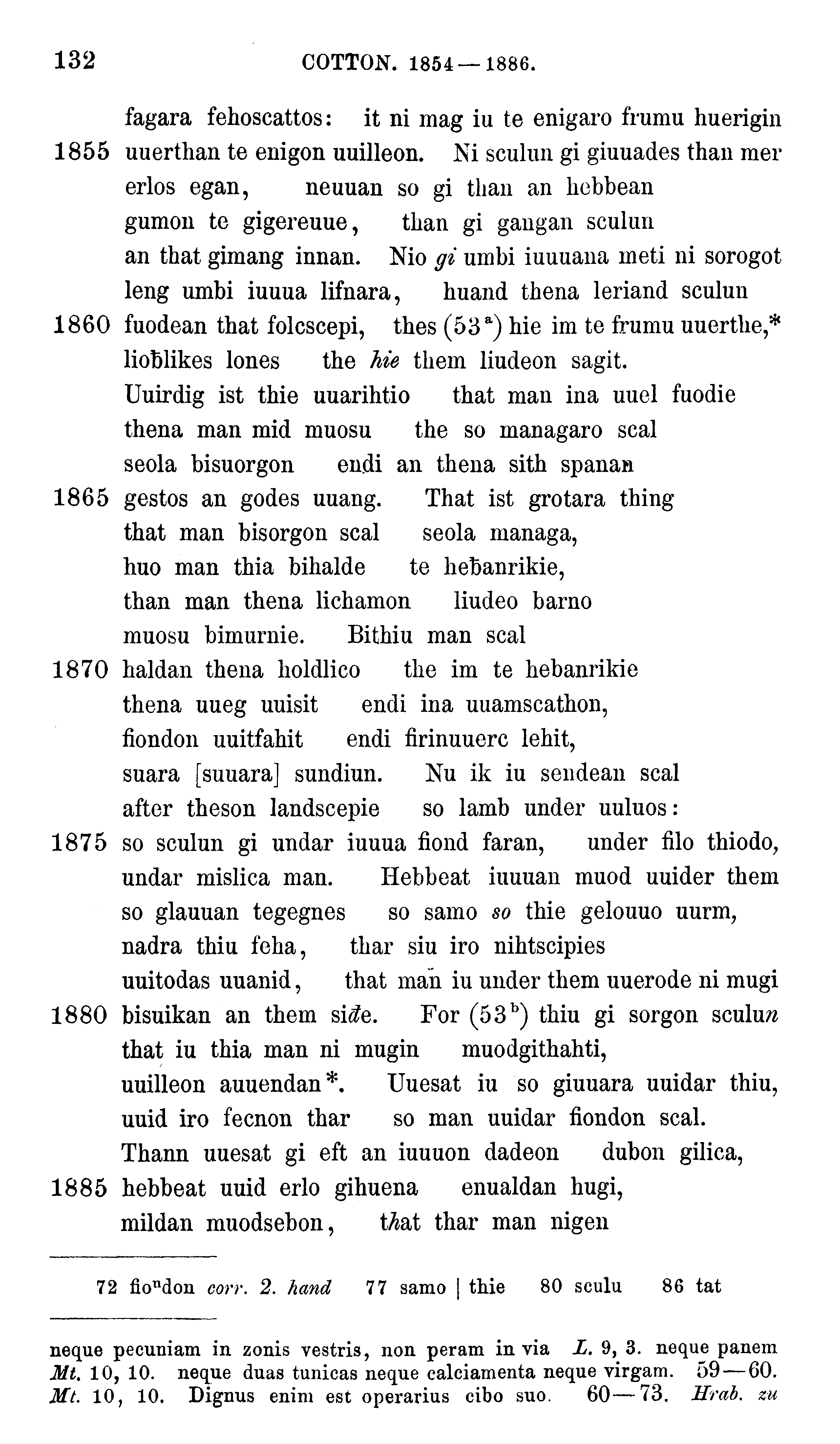 facsimile image (Sievers 1878, p. 132)