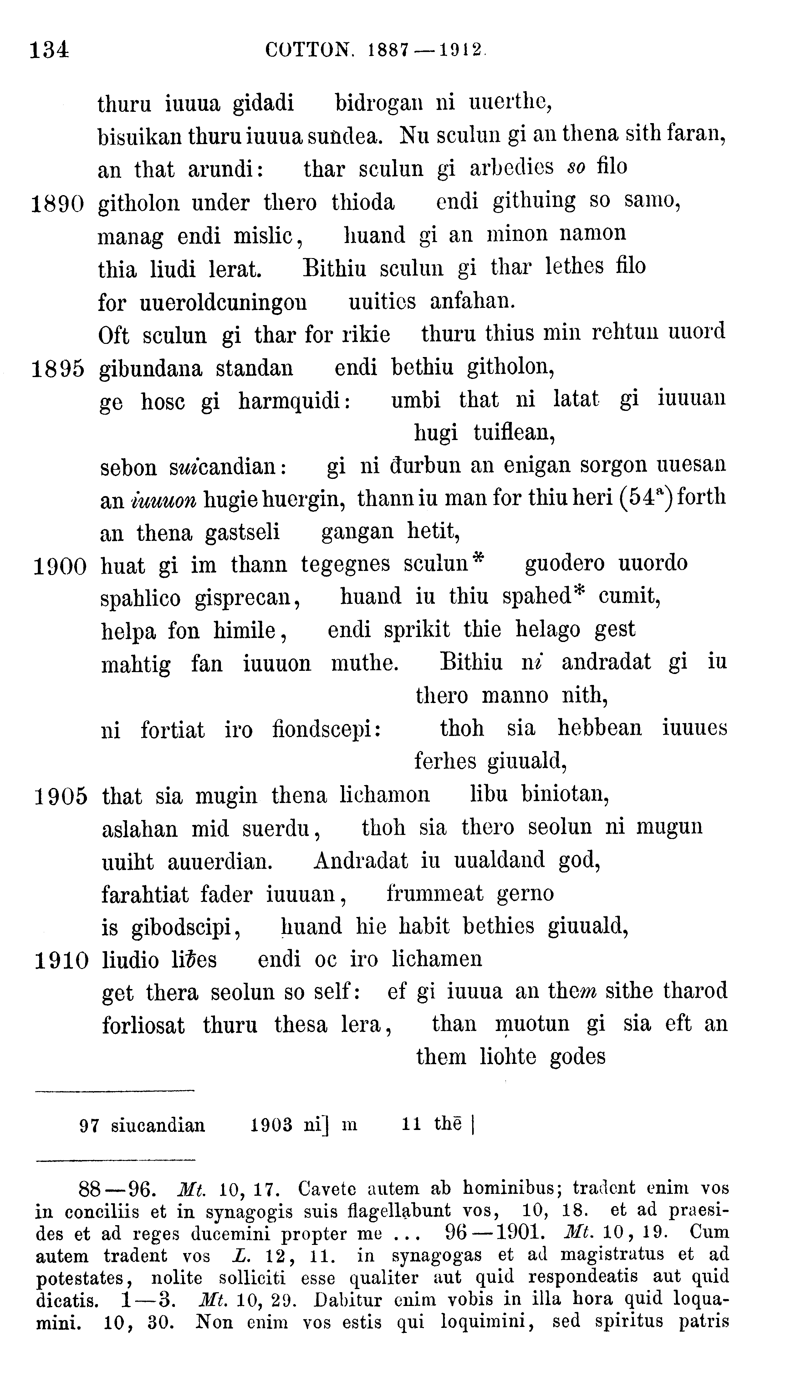 facsimile image (Sievers 1878, p. 134)