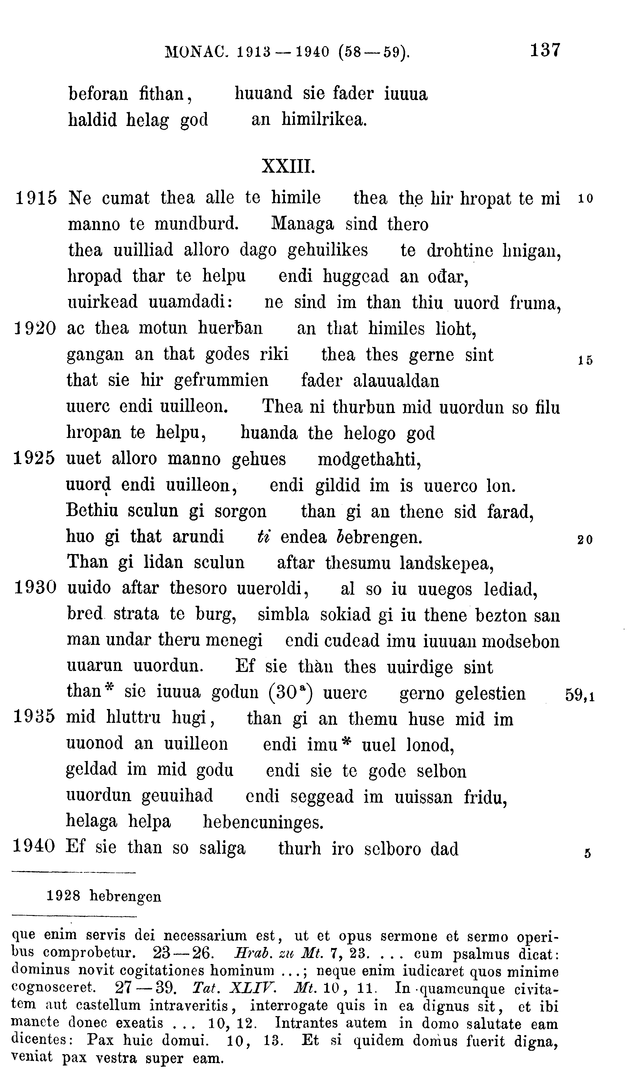 facsimile image (Sievers 1878, p. 137)