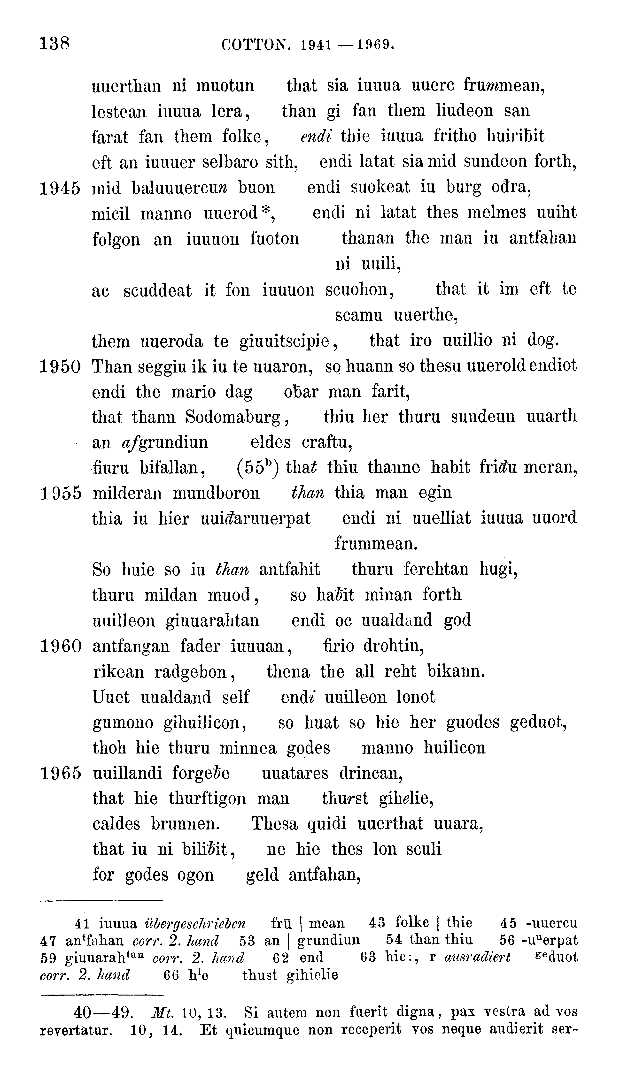 facsimile image (Sievers 1878, p. 138)