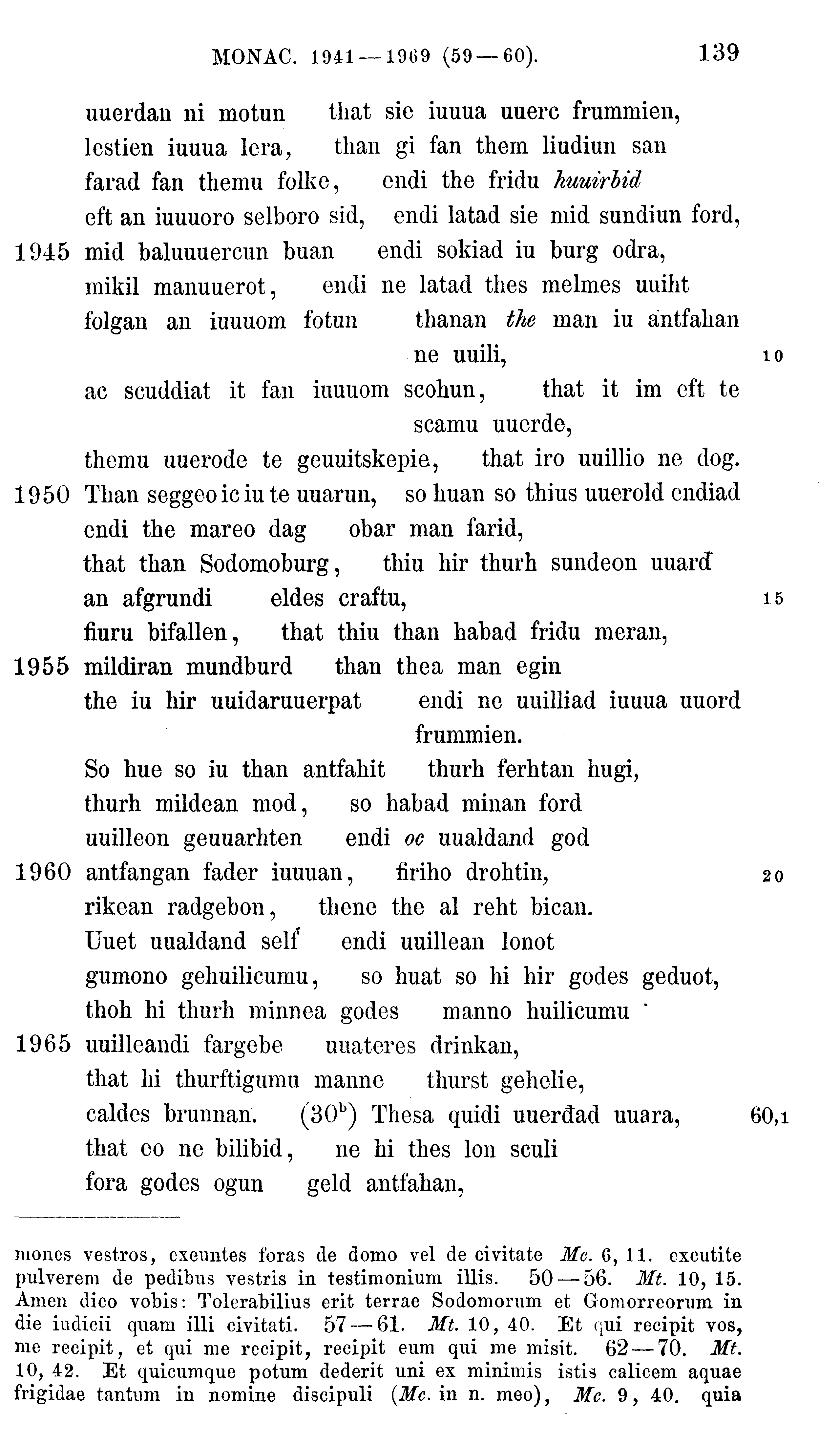 facsimile image (Sievers 1878, p. 139)